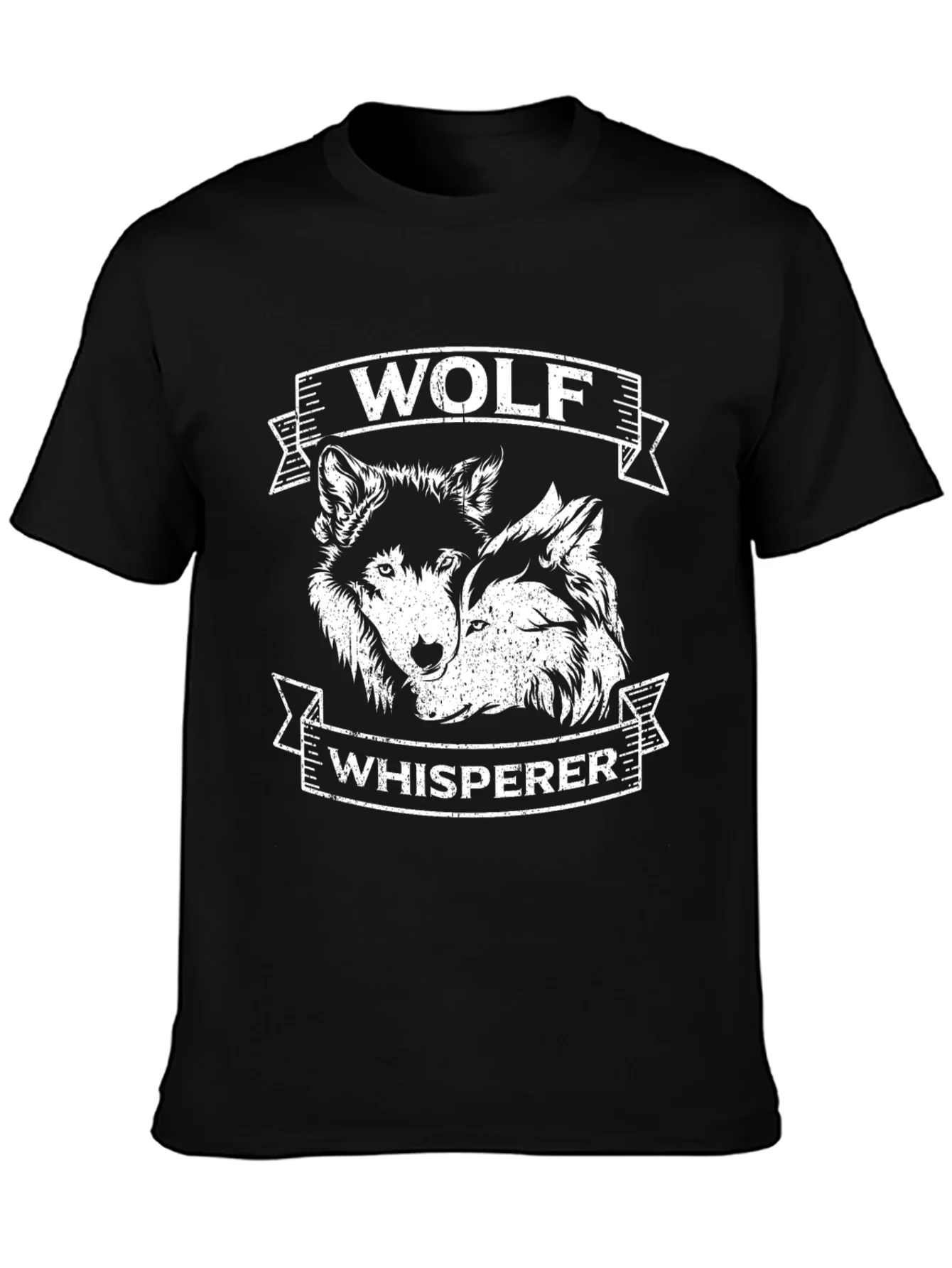 Rebbecca Wolf Whisperer Graphic Tee - Black Cotton T-Shirt
