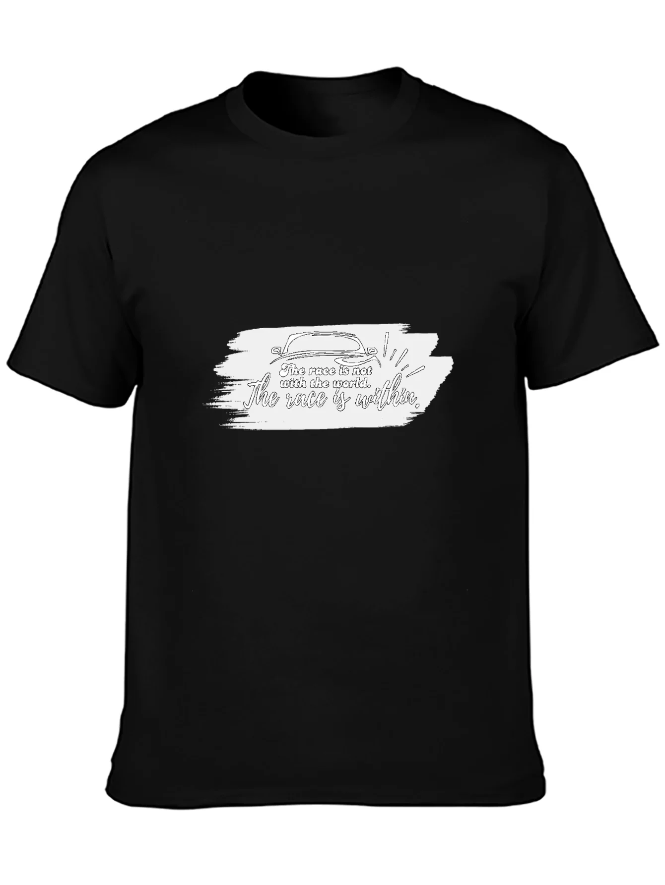 Rebbecca Race Within Graphic Tee - Black