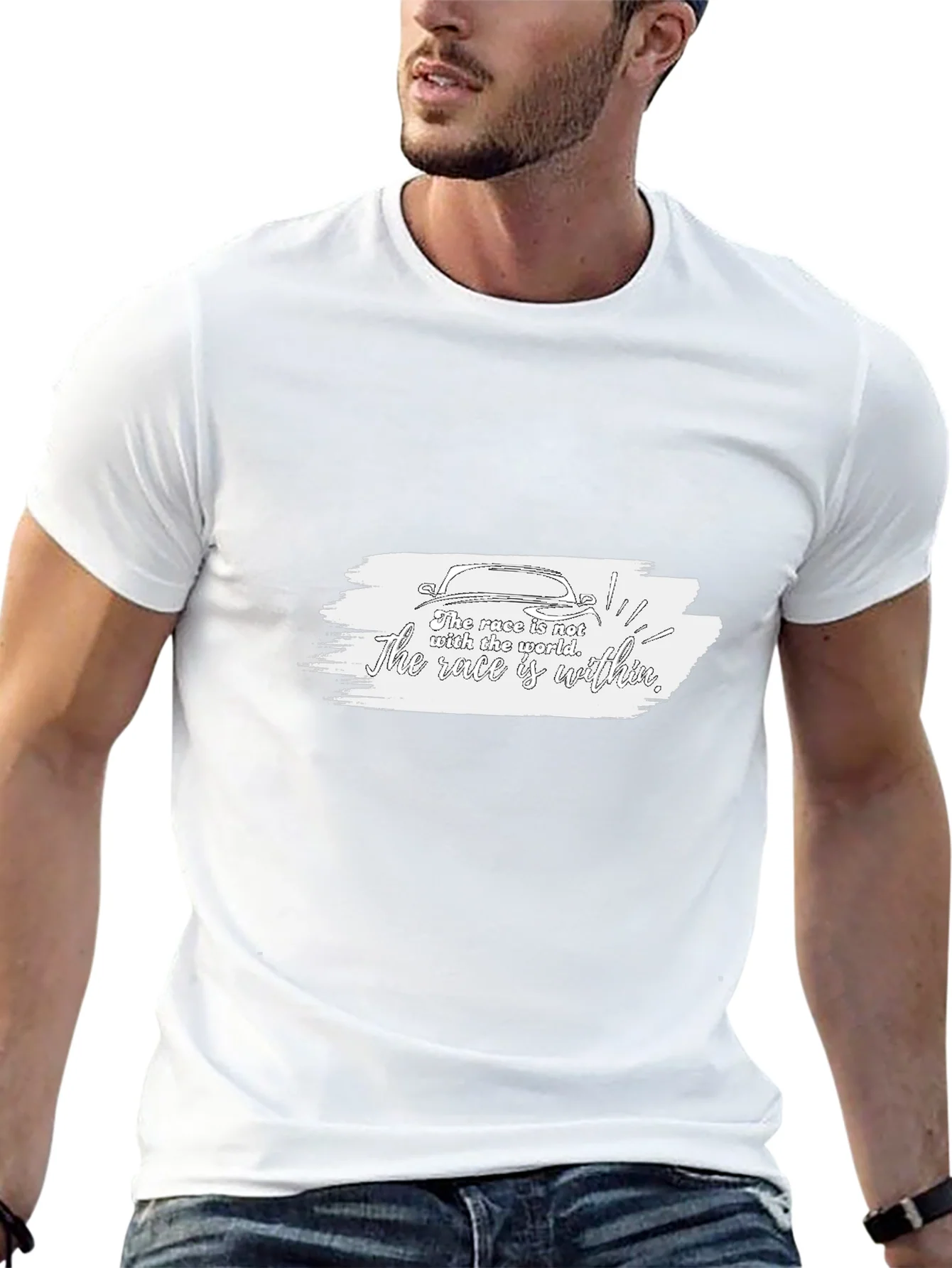 Rebbecca Race Within Graphic Tee - Black