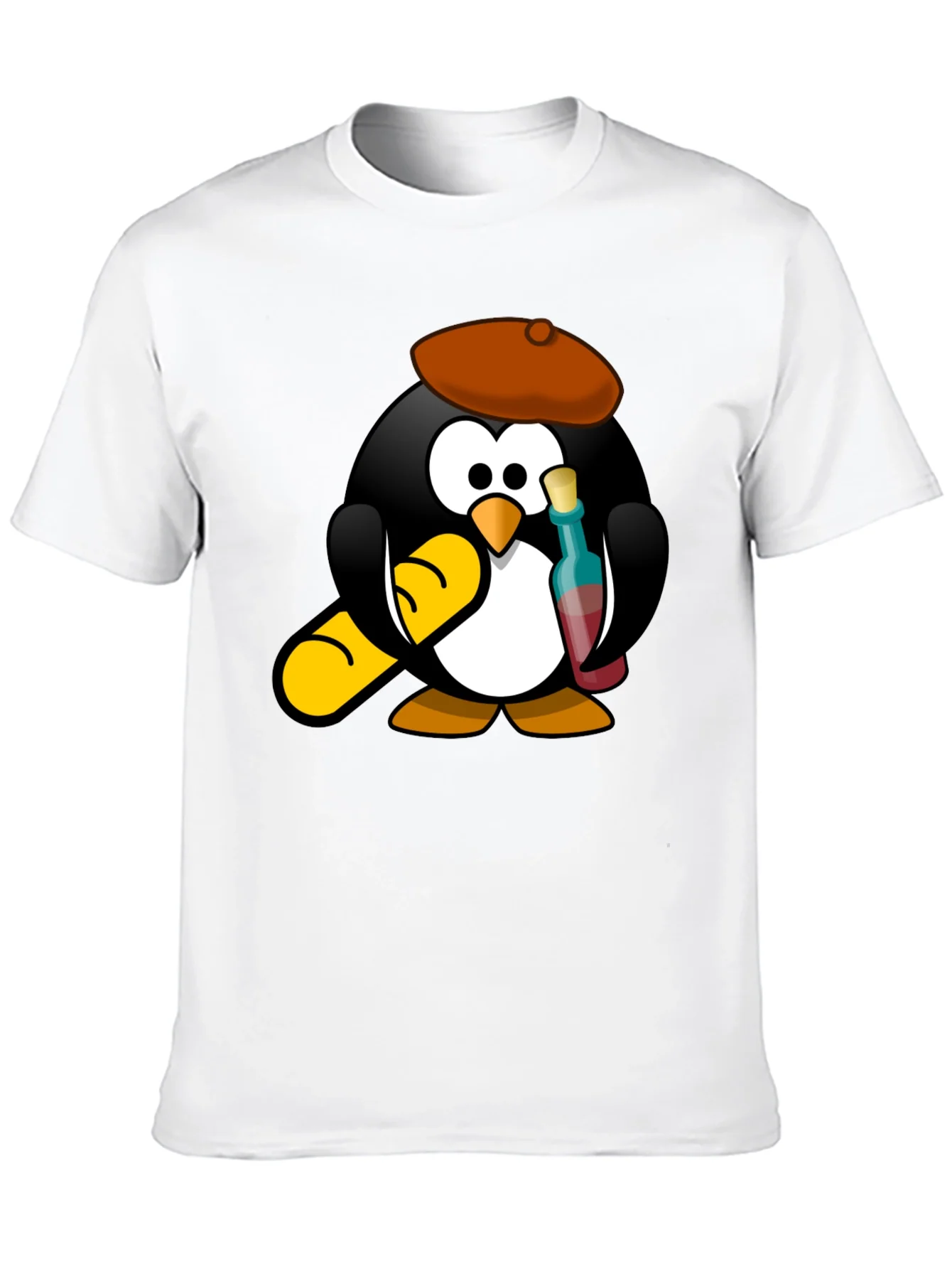 Rebbecca Wine Lover Penguin Black T-Shirt