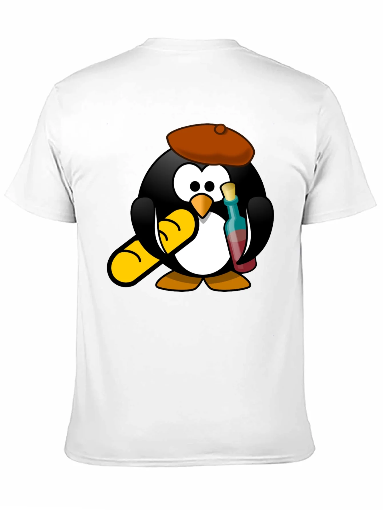 Rebbecca Wine Lover Penguin Black T-Shirt