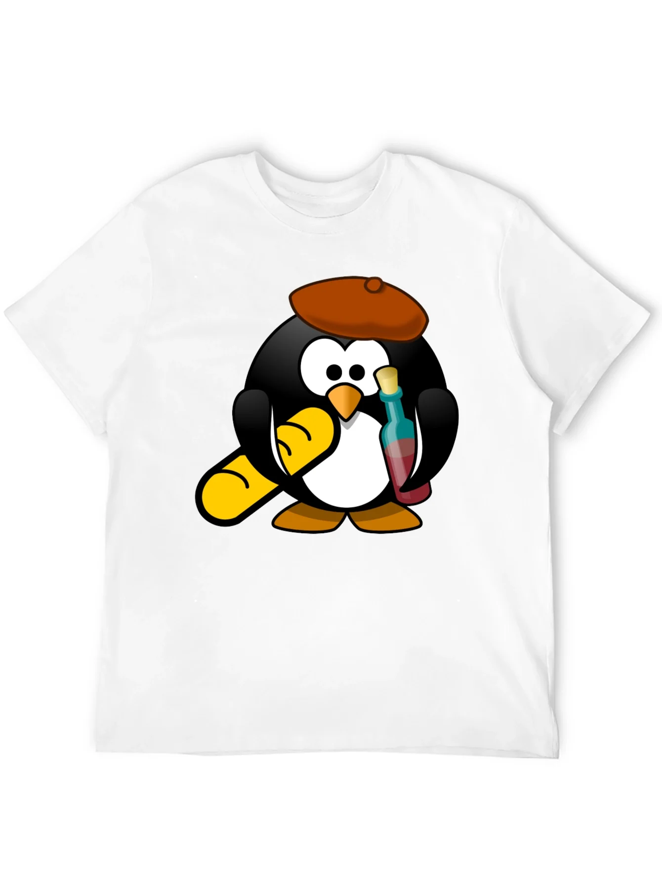 Rebbecca Wine Lover Penguin Black T-Shirt