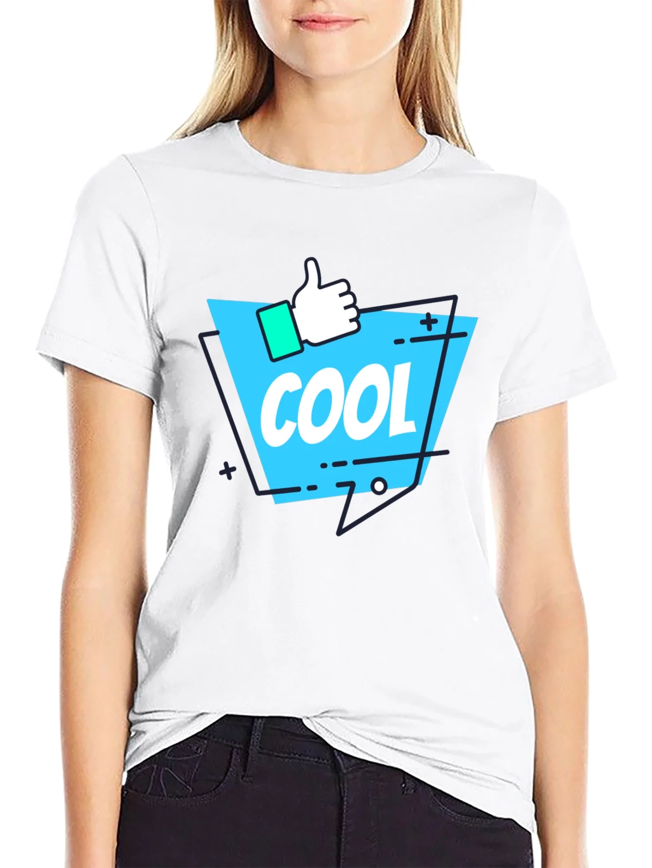 Rebbecca Cool Graphic Print T-Shirt - Black