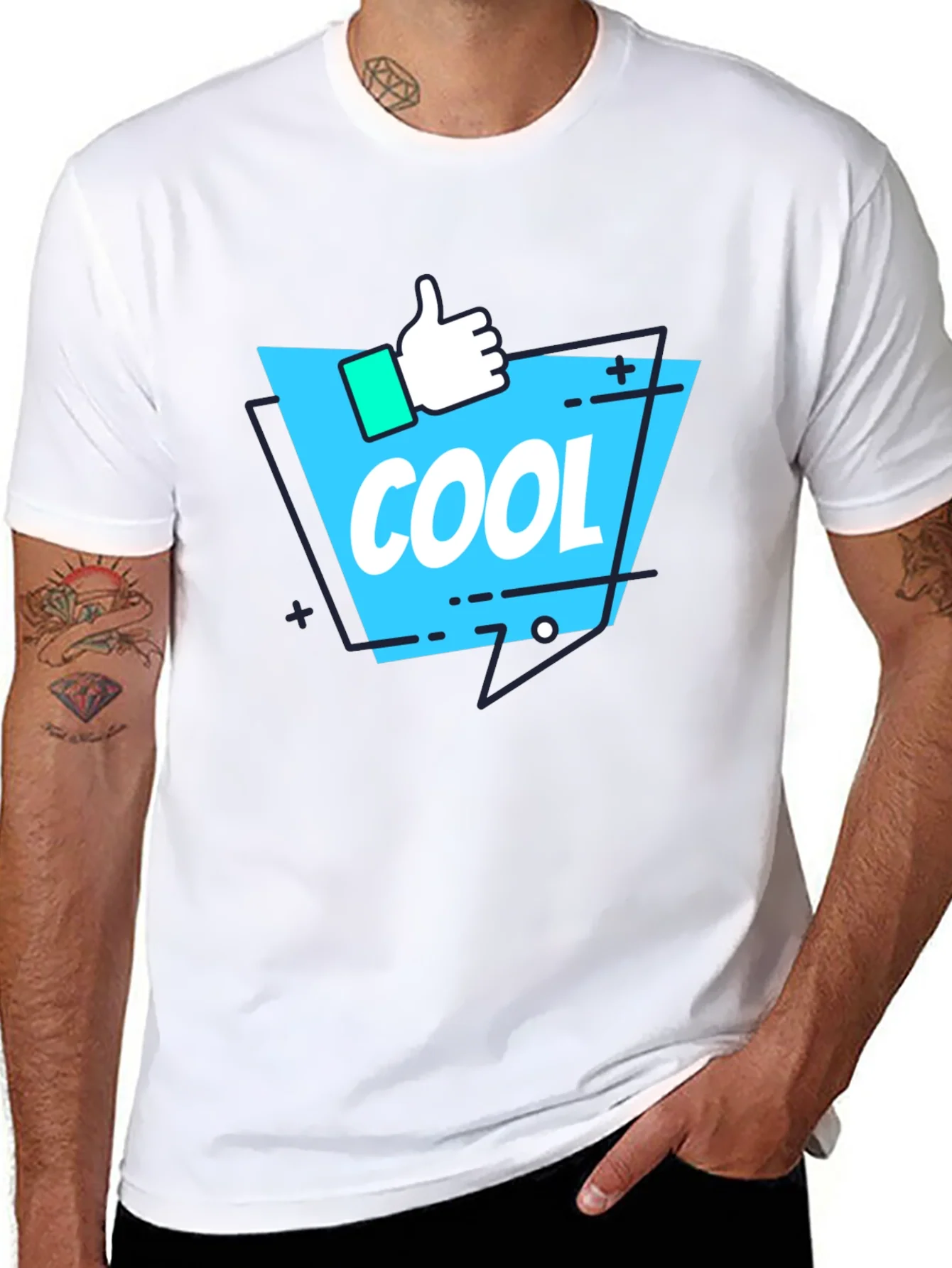 Rebbecca Cool Graphic Print T-Shirt - Black