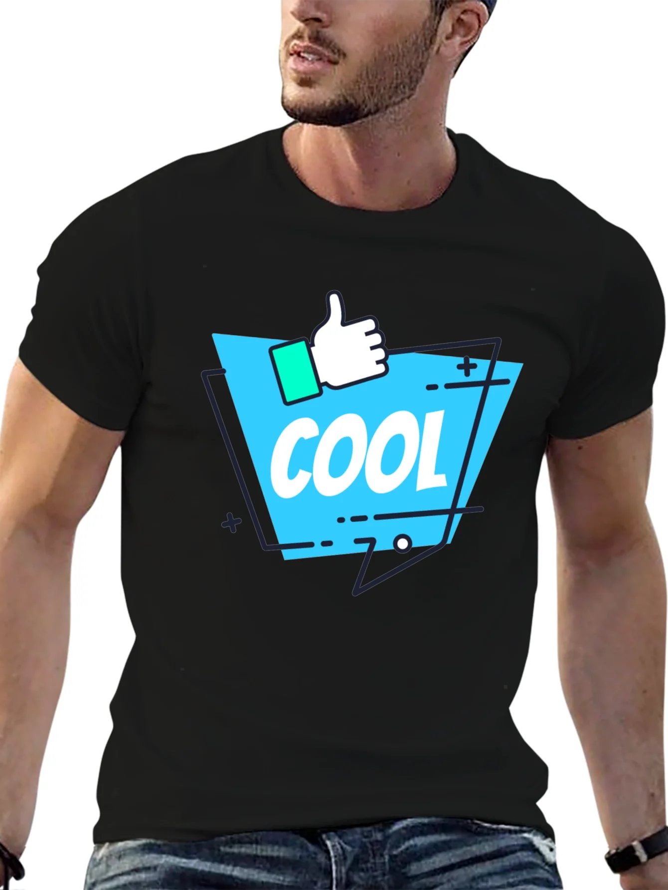 Rebbecca Cool Graphic Print T-Shirt - Black