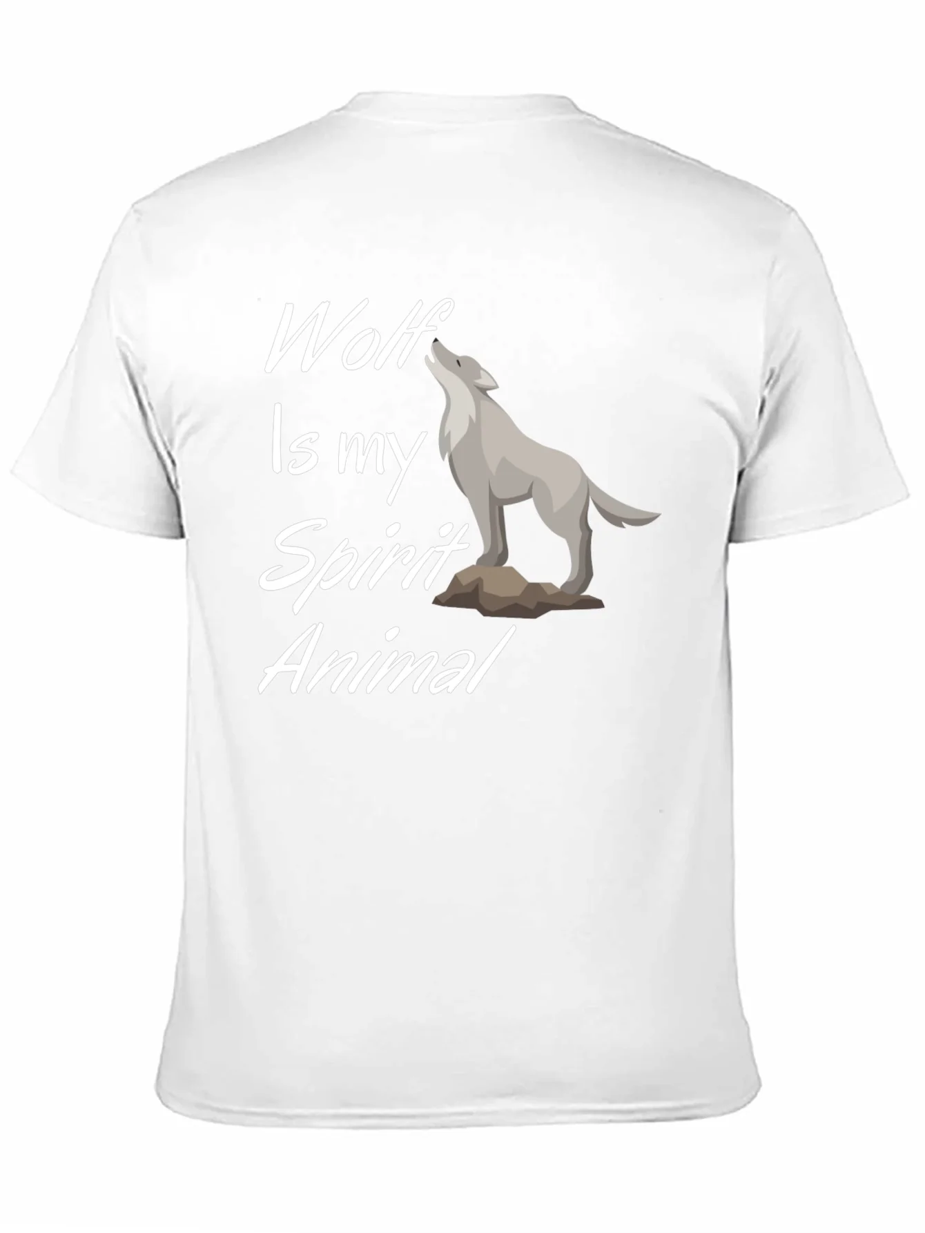Camiseta Negra Wolf Is My Spirit Animal