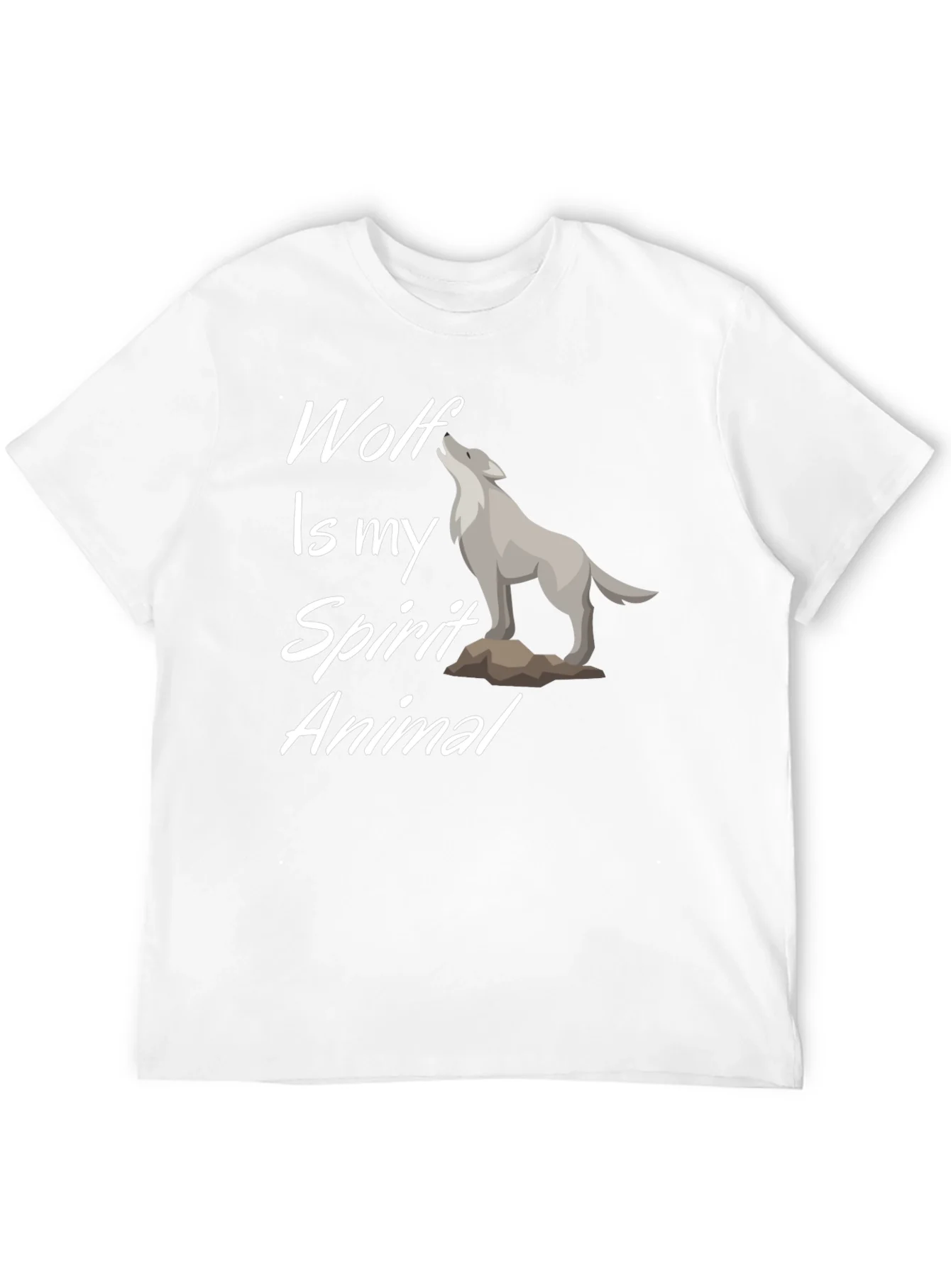 Camiseta Negra Wolf Is My Spirit Animal