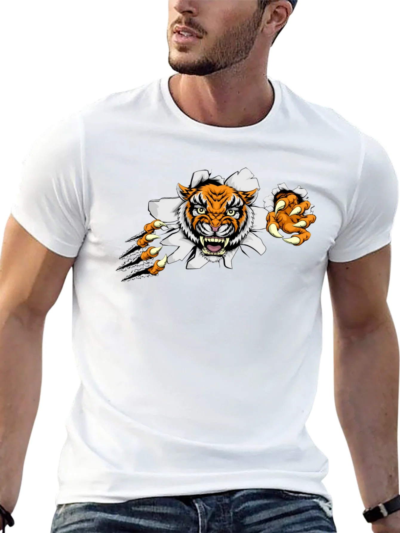 Rebbecca Tiger Claw T-Shirt: Fierce Graphic Tee