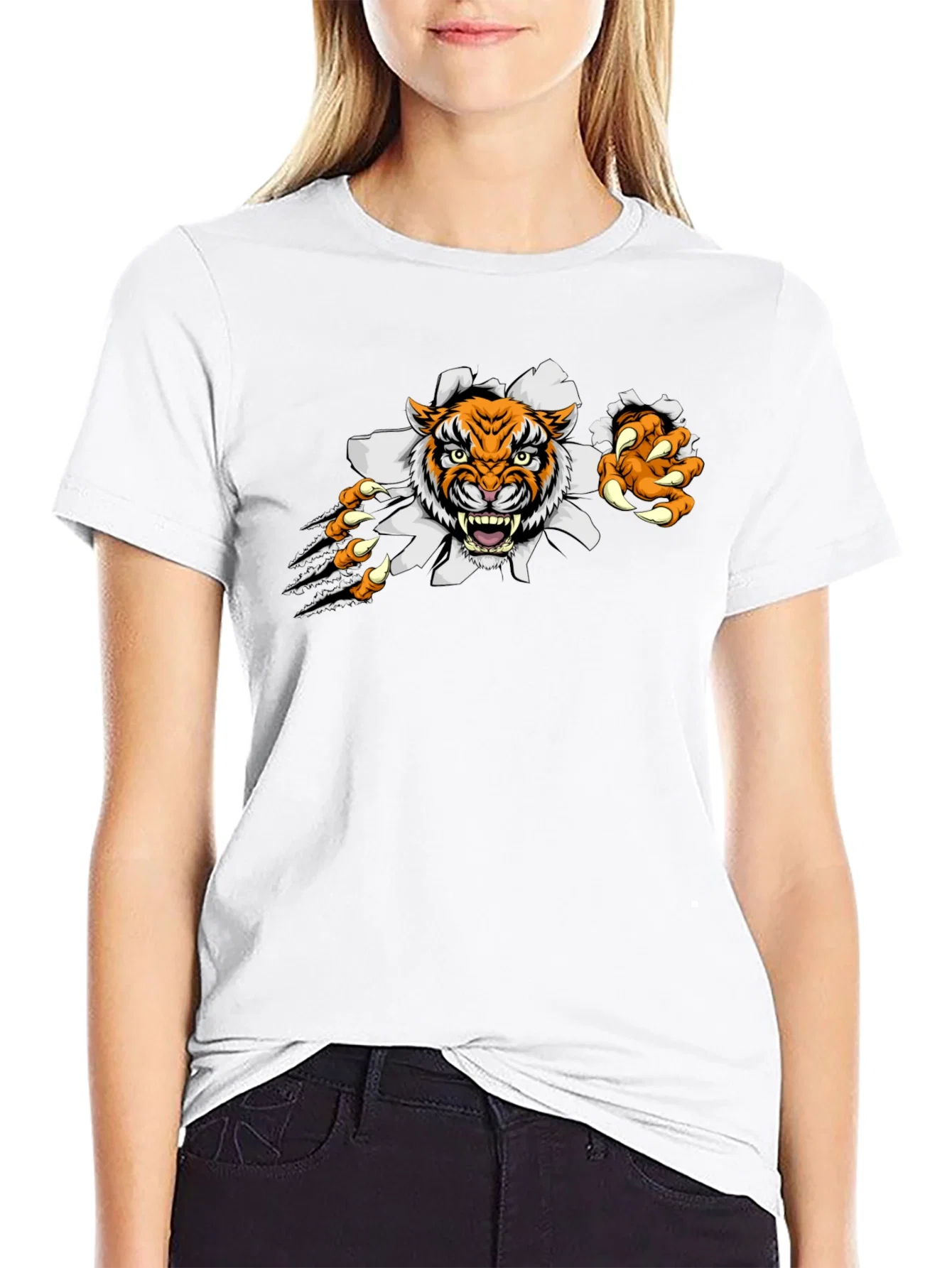 Rebbecca Tiger Claw T-Shirt: Fierce Graphic Tee
