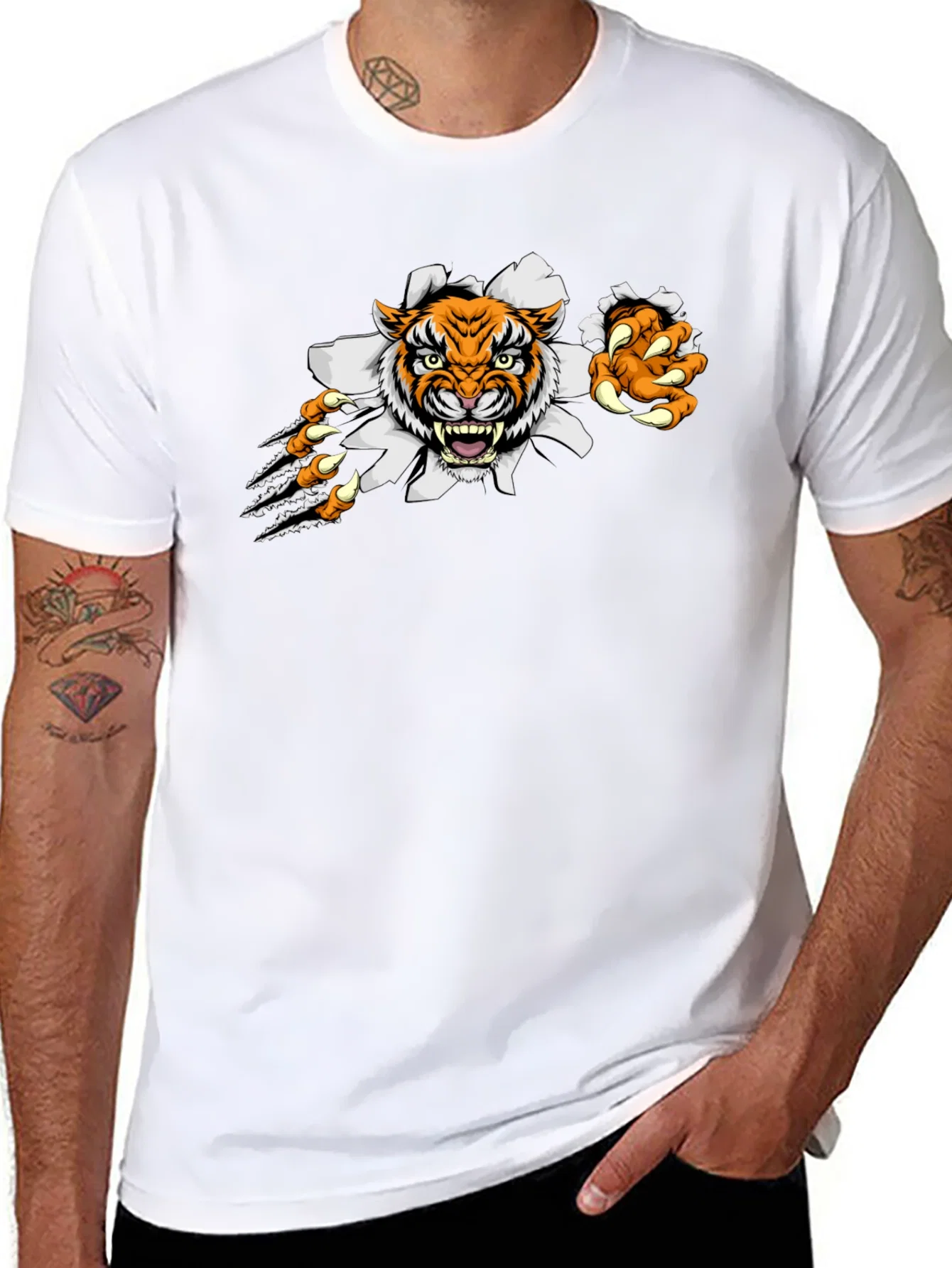 Rebbecca Tiger Claw T-Shirt: Fierce Graphic Tee