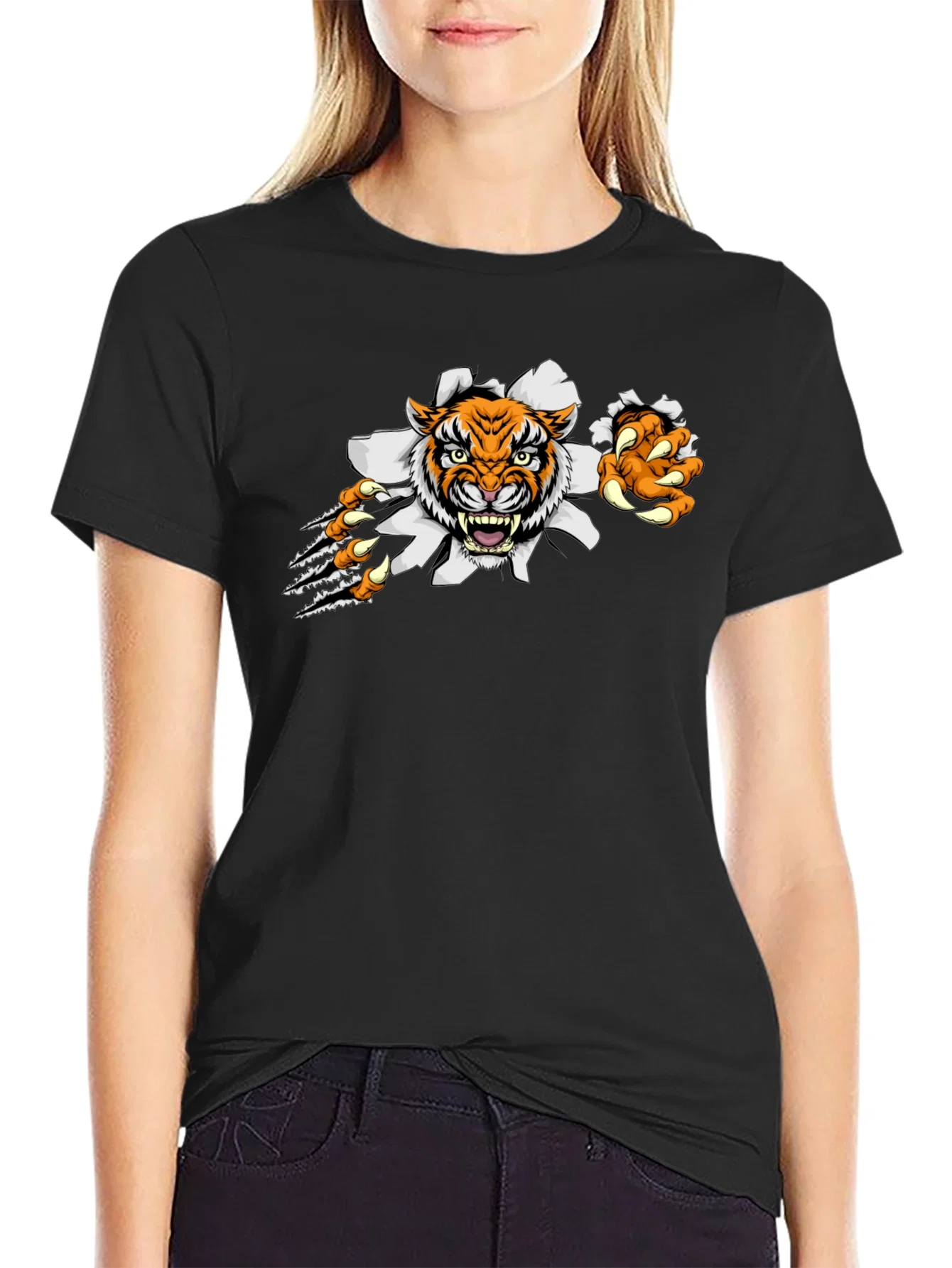 Rebbecca Tiger Claw T-Shirt: Fierce Graphic Tee