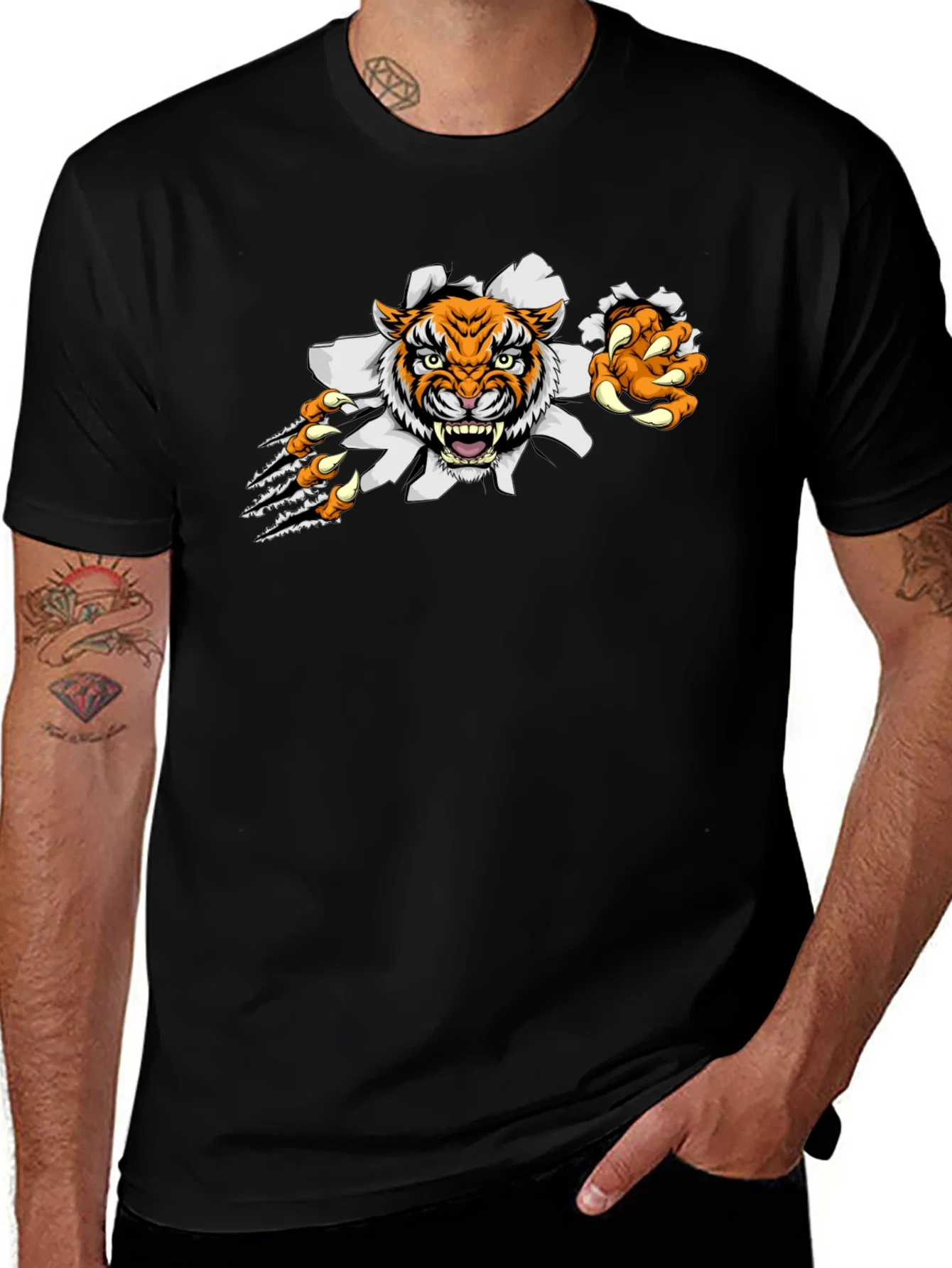 Rebbecca Tiger Claw T-Shirt: Fierce Graphic Tee