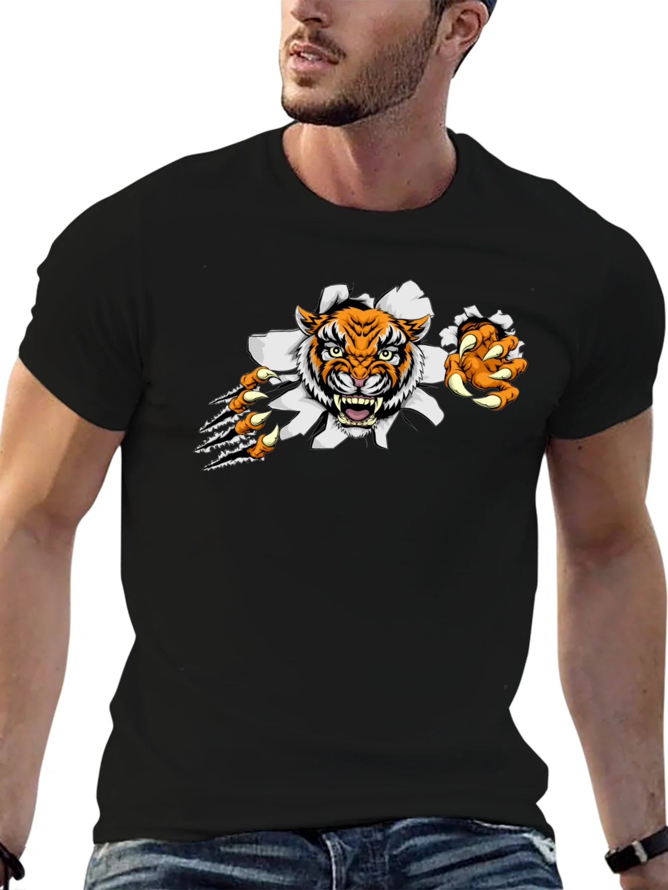 Rebbecca Tiger Claw T-Shirt: Fierce Graphic Tee