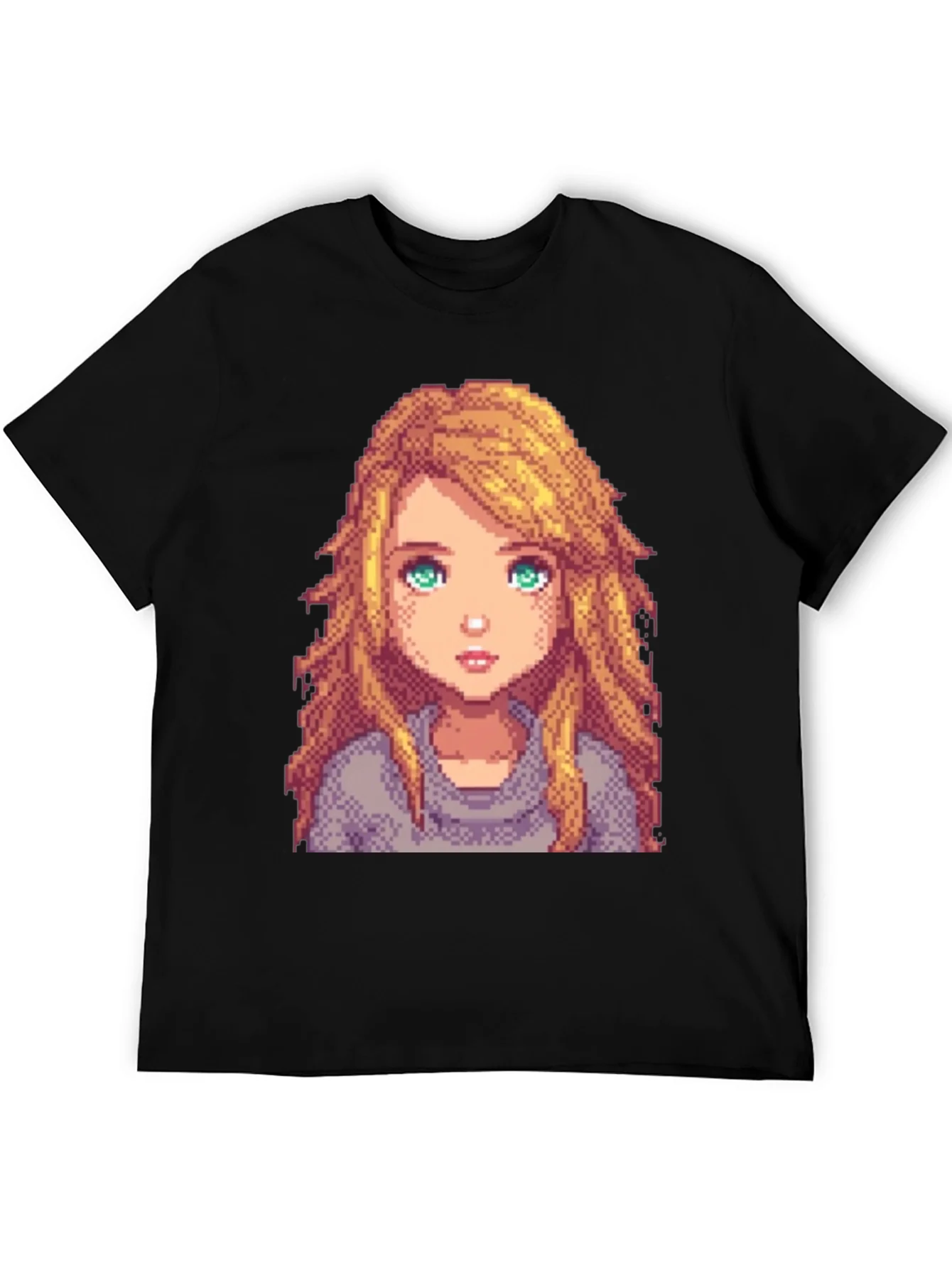 Rebbecca Pixel Art Girl Graphic T-Shirt