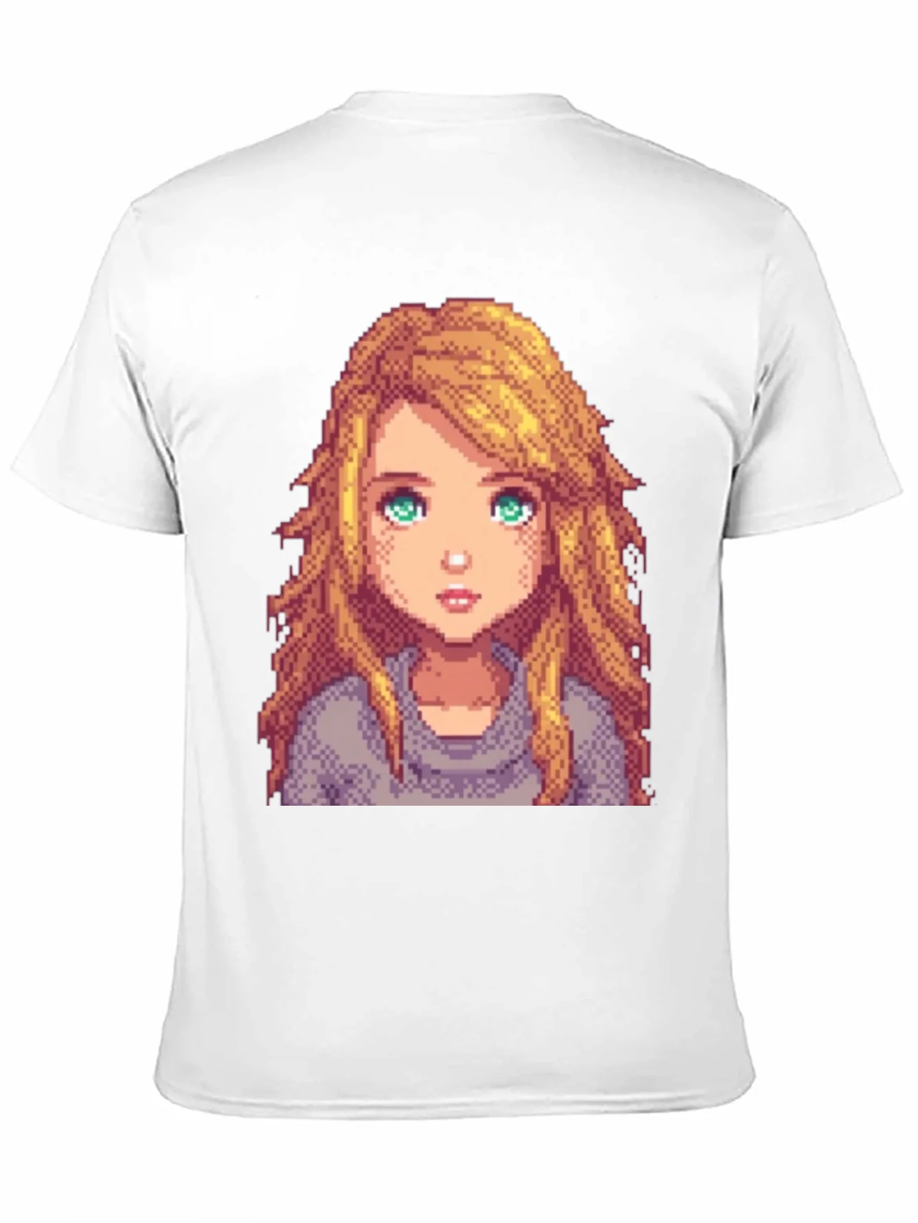 Rebbecca Pixel Art Girl Graphic T-Shirt