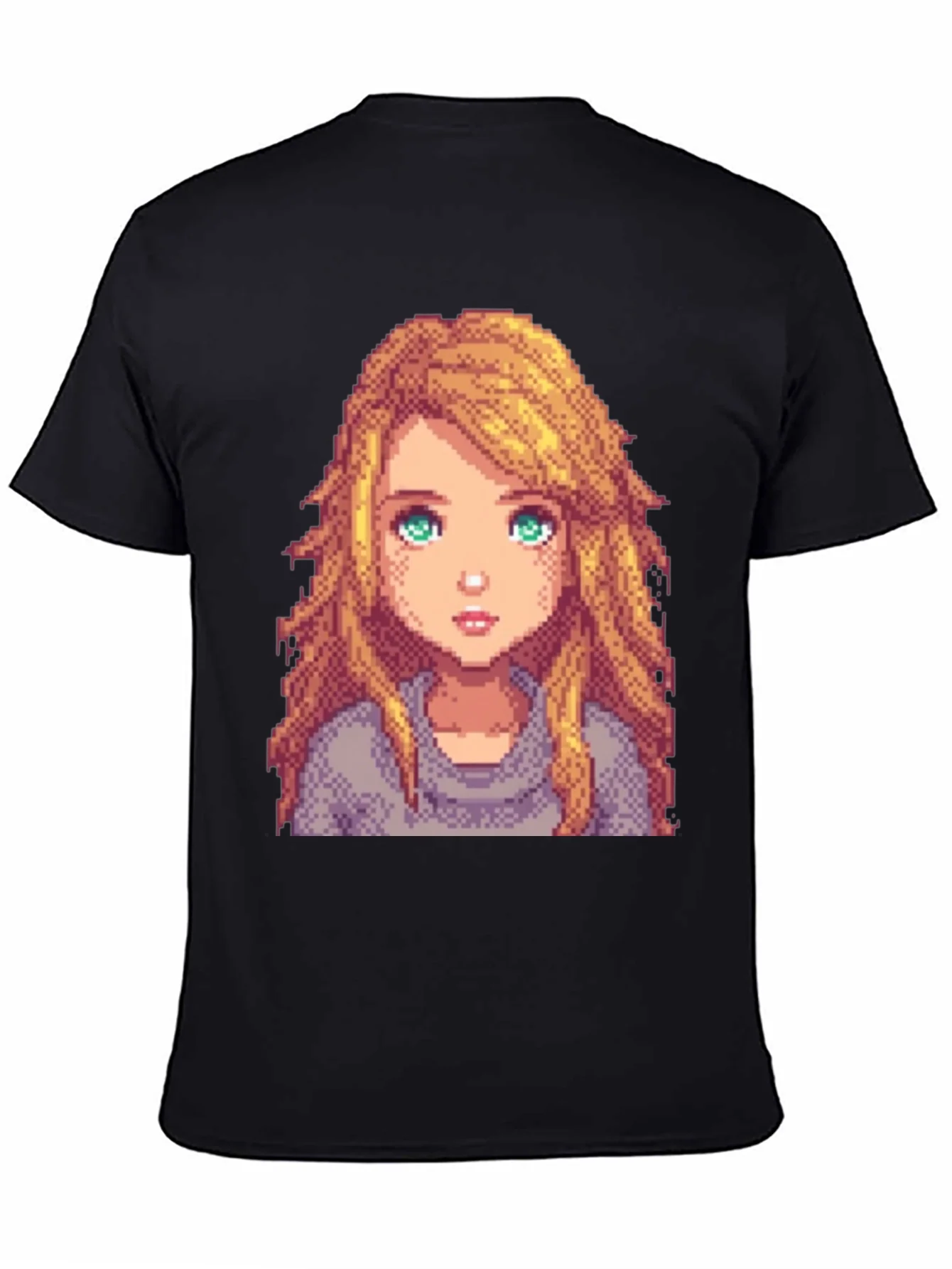Rebbecca Pixel Art Girl Graphic T-Shirt