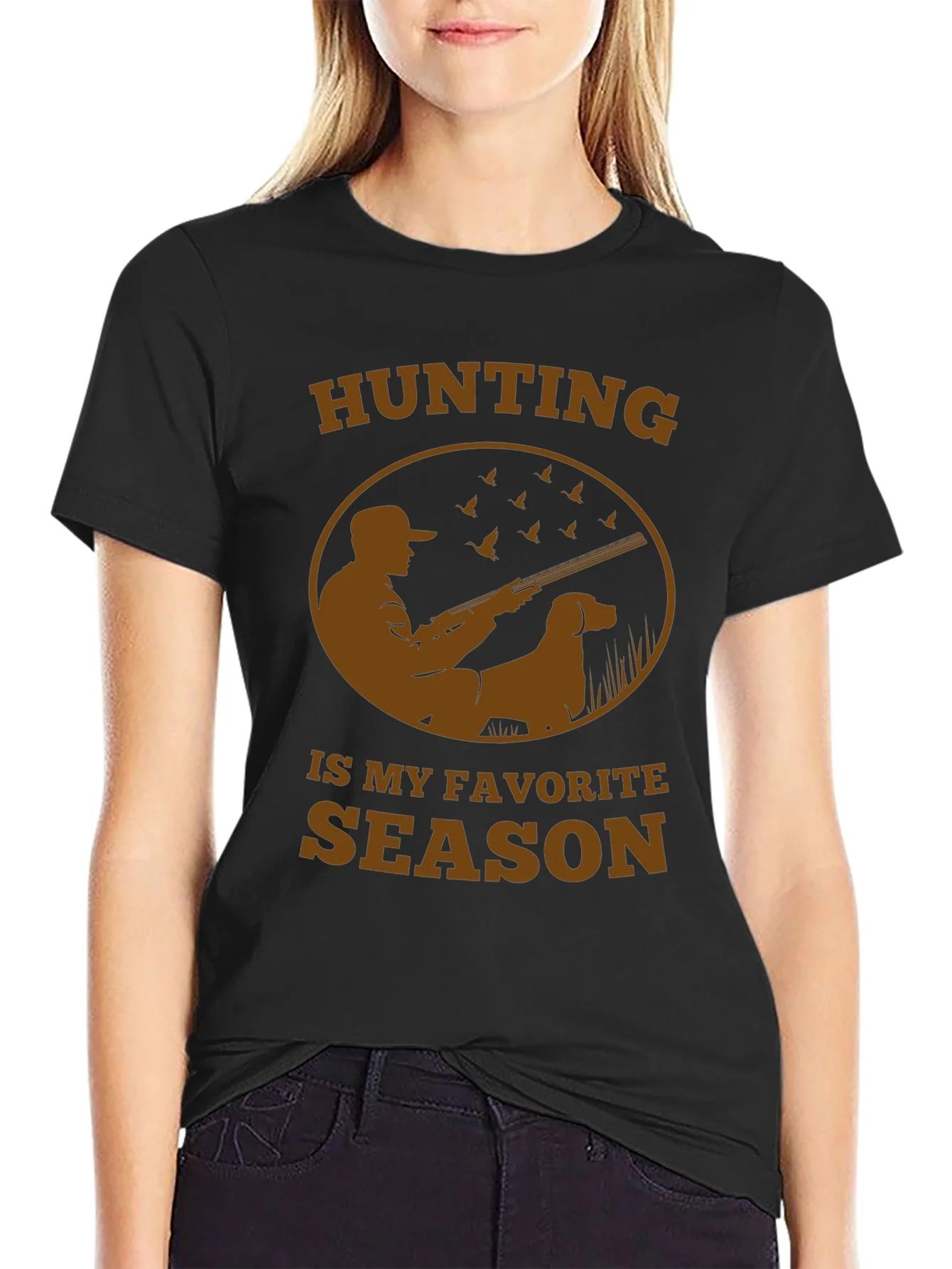 Rebbecca Hunting Season Tee - Hunter & Dog Design