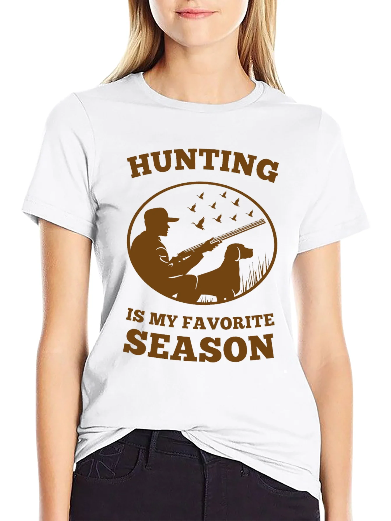 Rebbecca Hunting Season Tee - Hunter & Dog Design