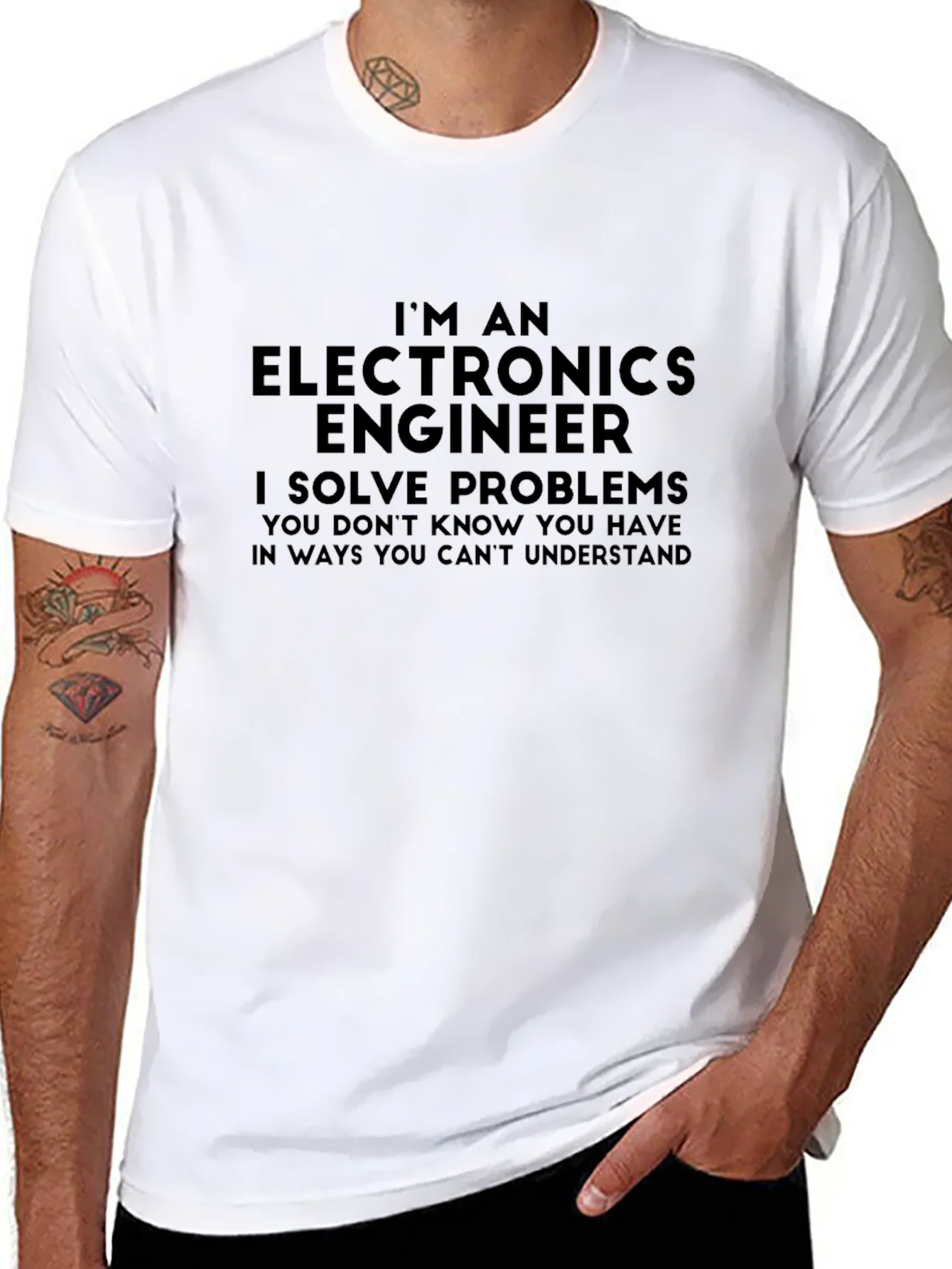 Camiseta Ingeniero Electr¨®nico - Soluciona Problemas