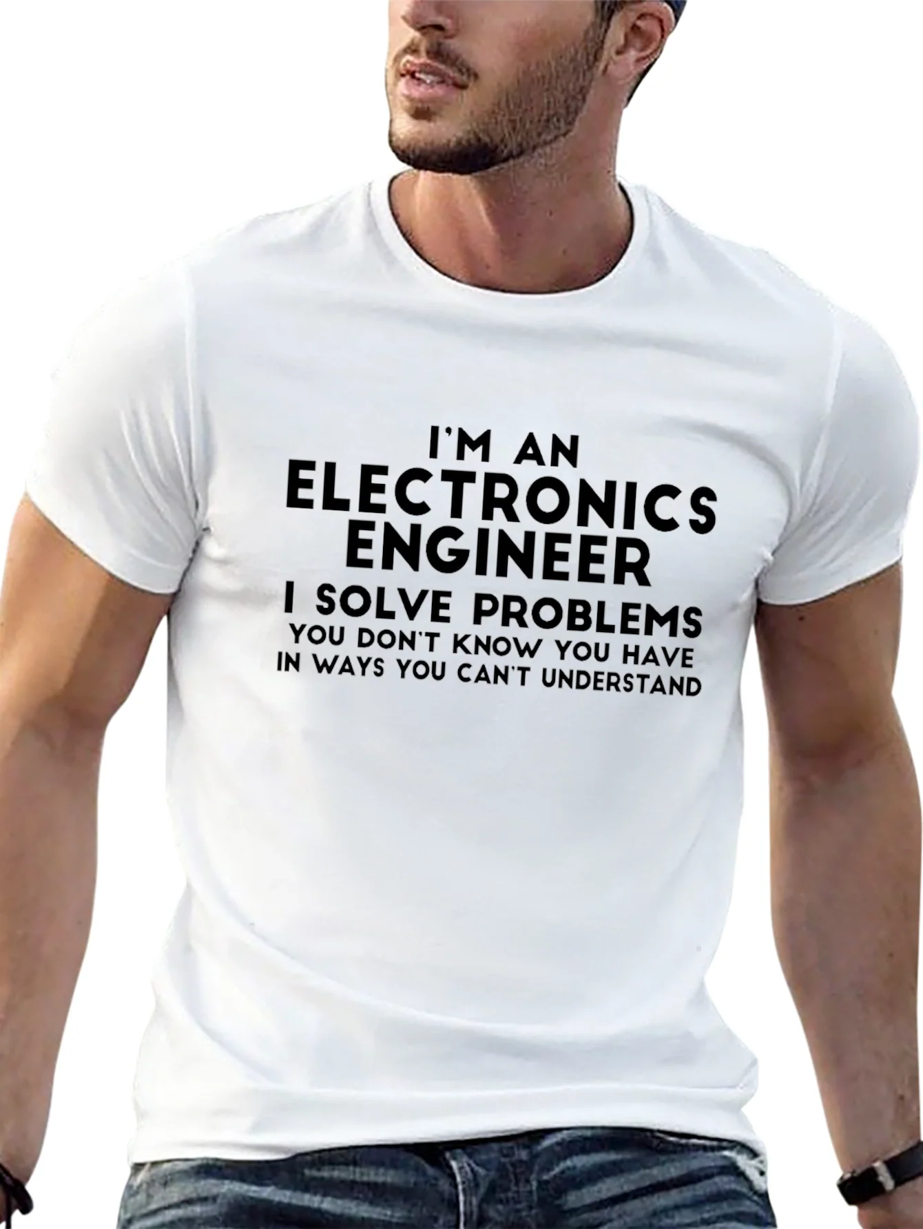 Camiseta Ingeniero Electr¨®nico - Soluciona Problemas