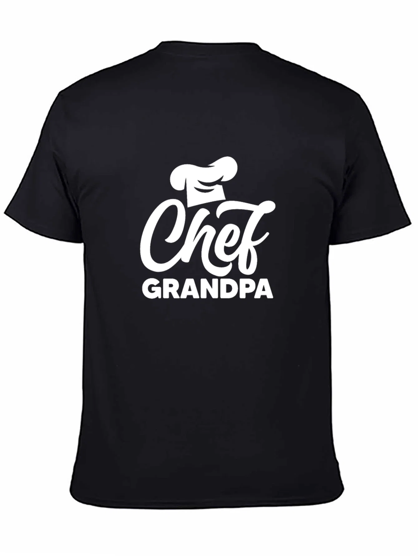 Rebbecca Chef Grandpa T-Shirt - Black Cotton Blend