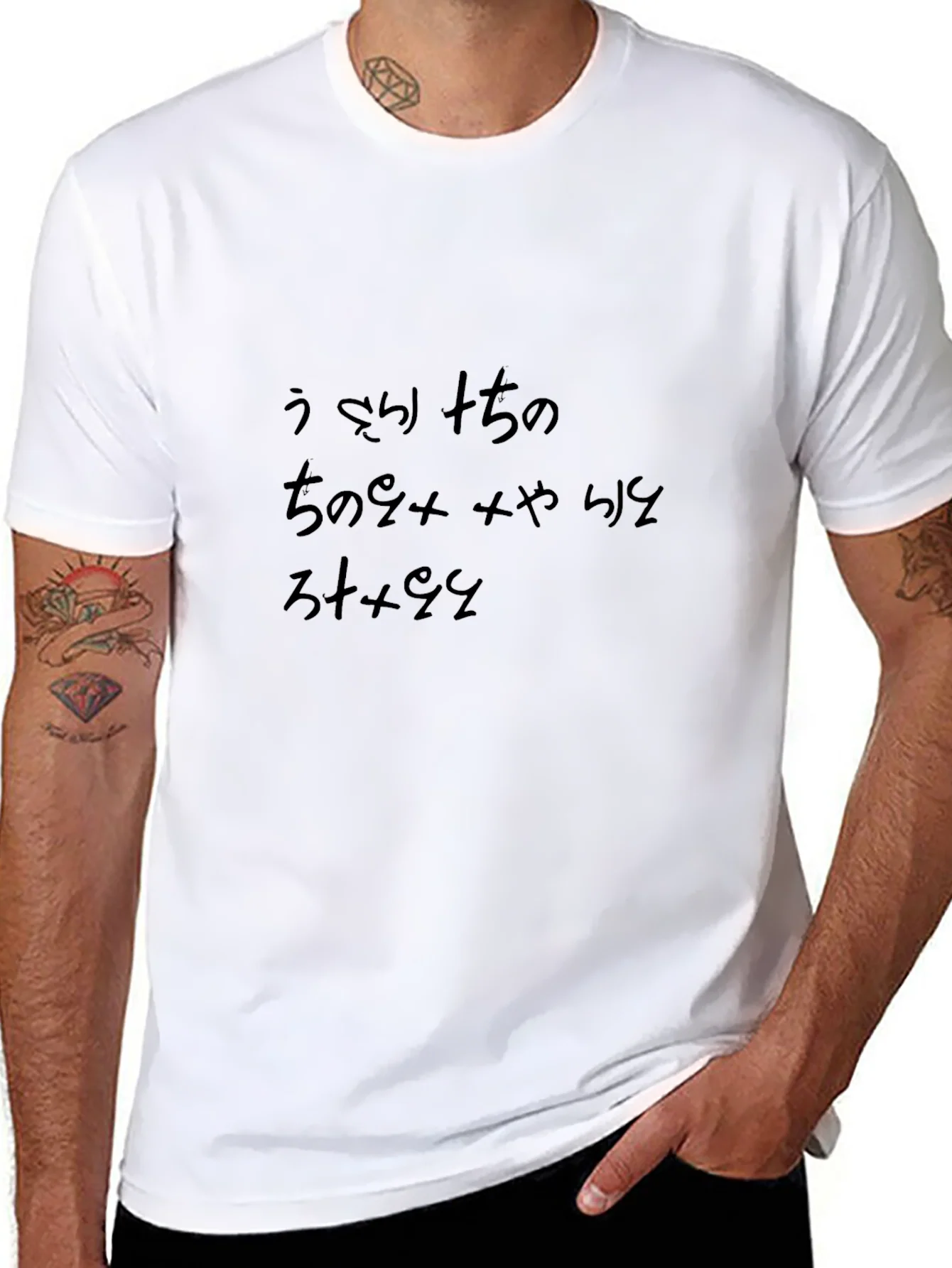 Camiseta Negra con Dise?o Japon¨¦s Original