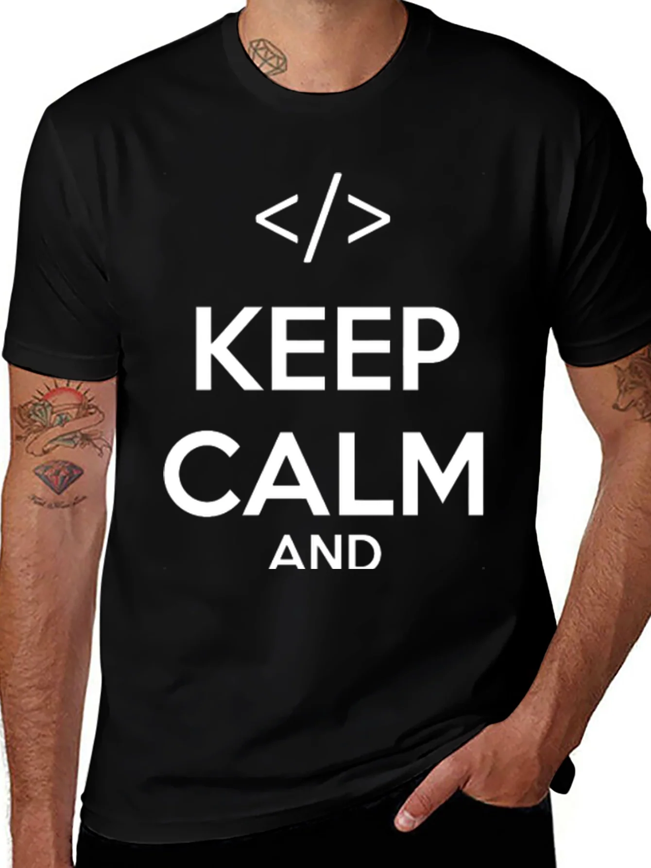Rebbecca Keep Calm and Code Black T-Shirt