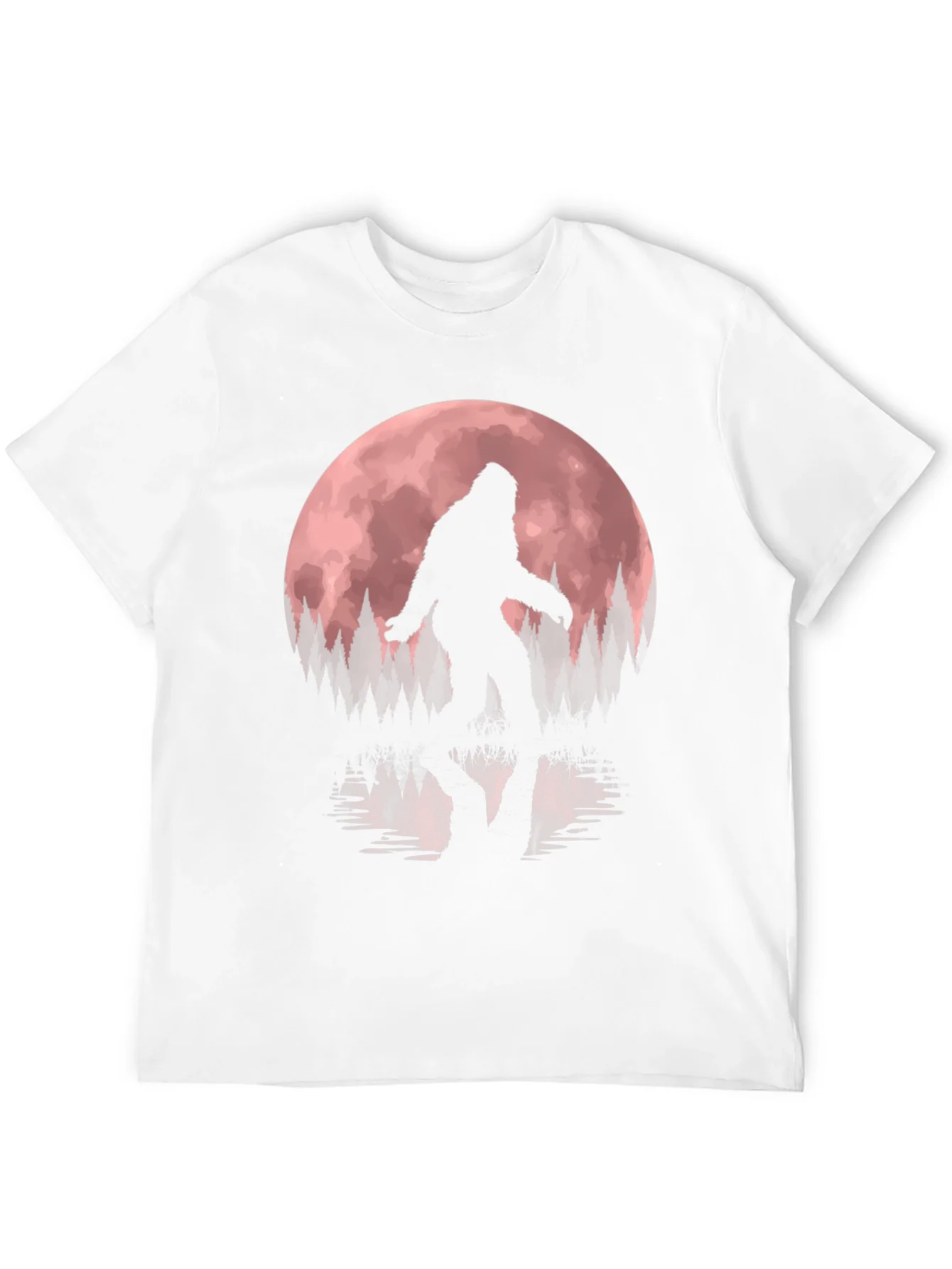 Rebbecca Bigfoot Moon Mens Black T-Shirt