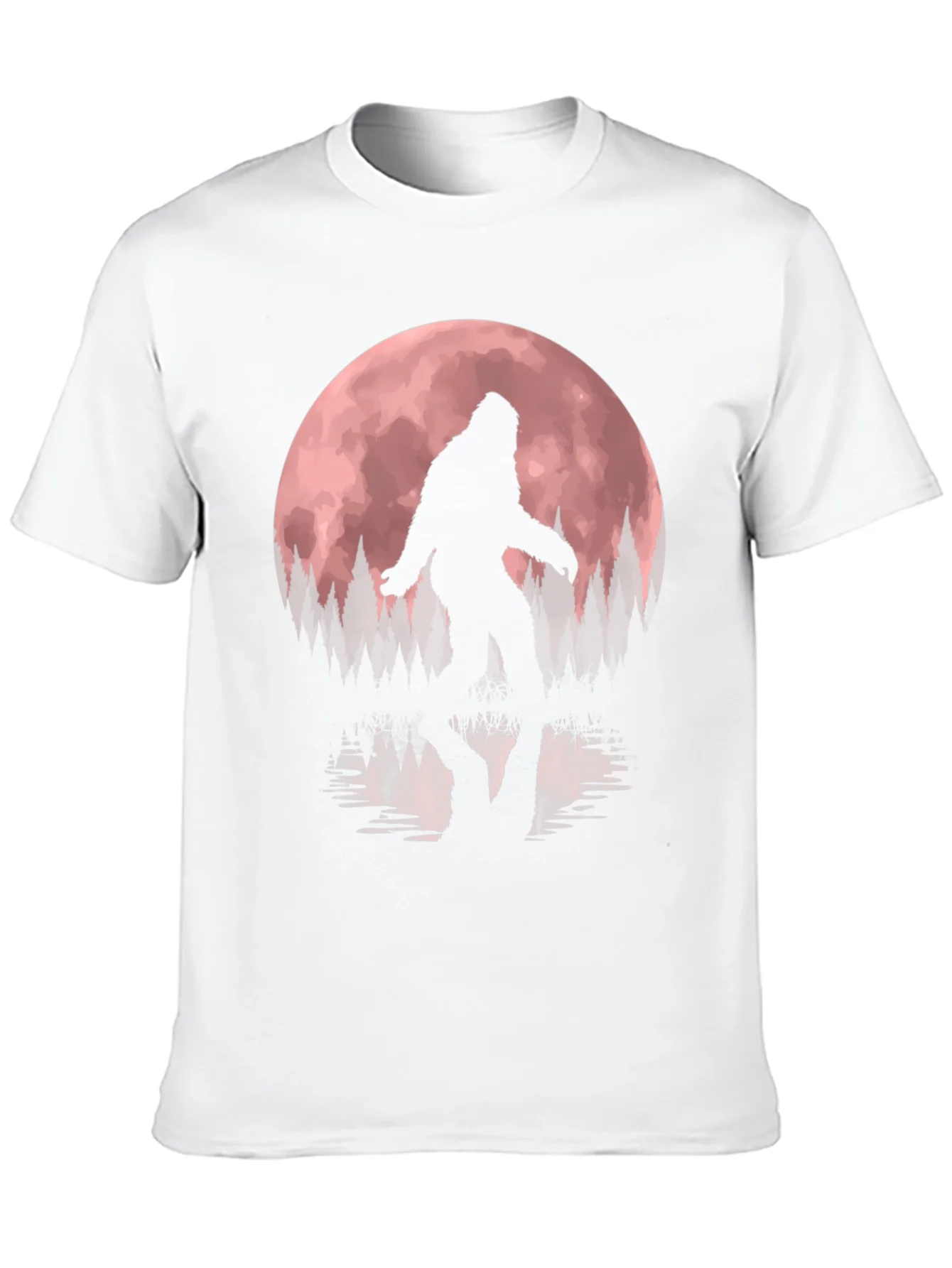 Rebbecca Bigfoot Moon Mens Black T-Shirt