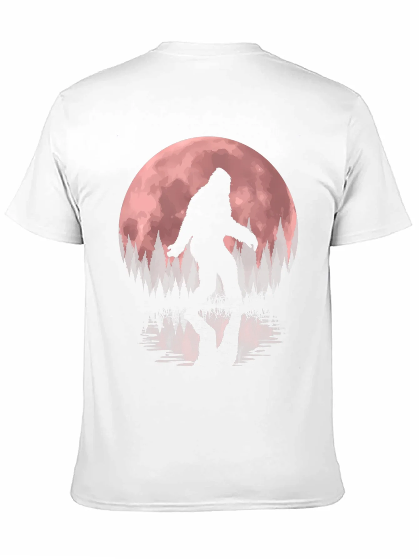 Rebbecca Bigfoot Moon Mens Black T-Shirt