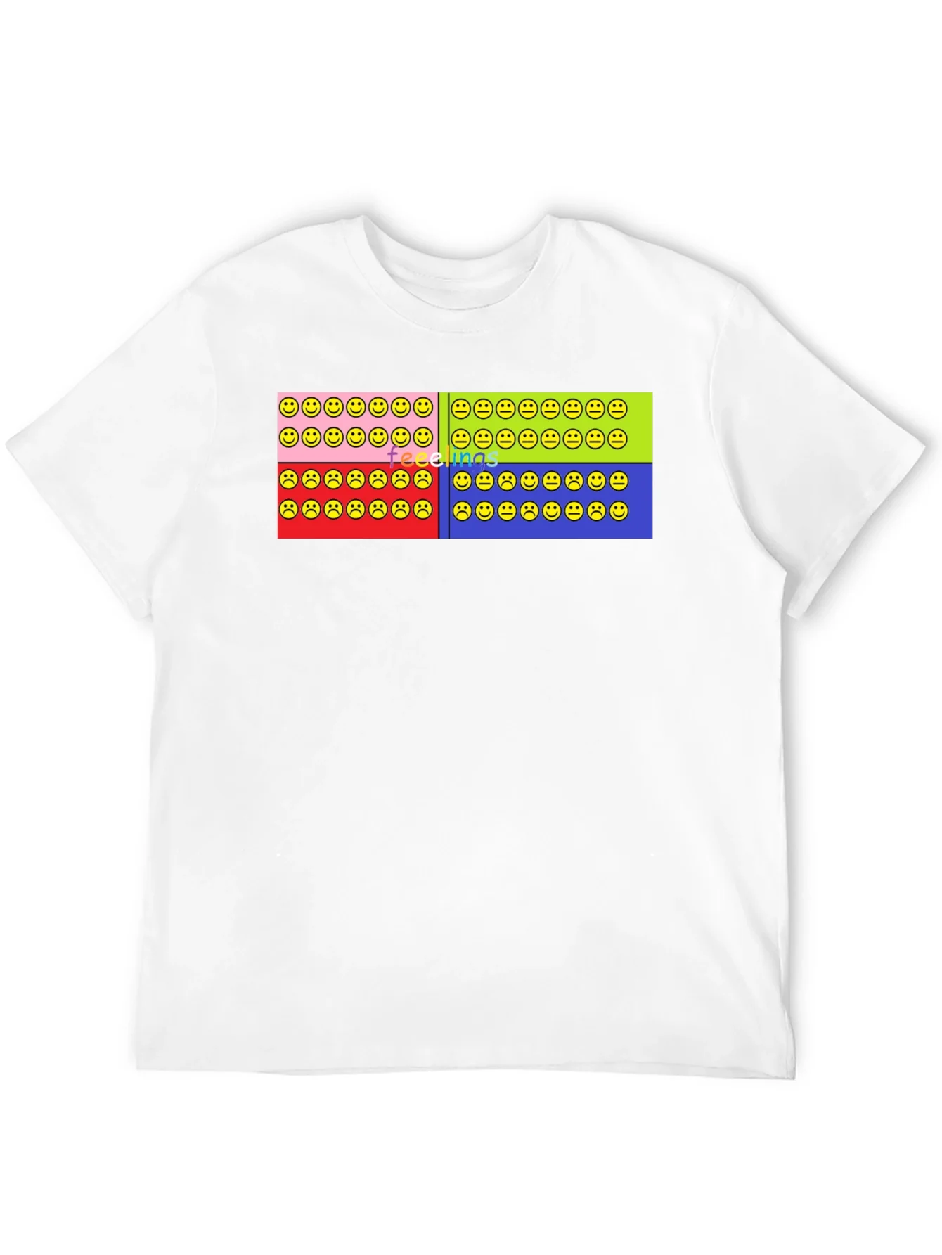 Rebbecca Feelings Smiley Face T-Shirt Graphic Design