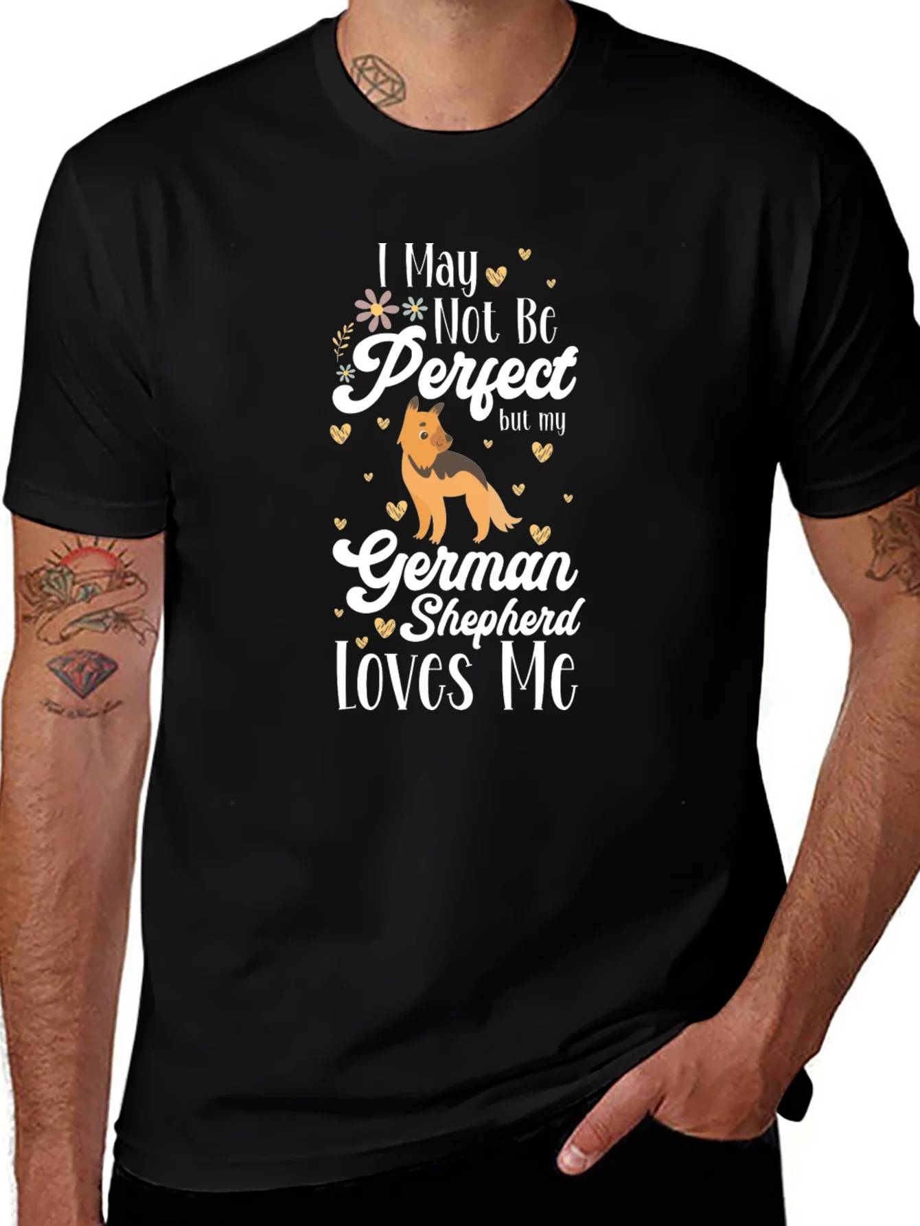 Rebbecca German Shepherd Lover T-Shirt - Not Perfect Design