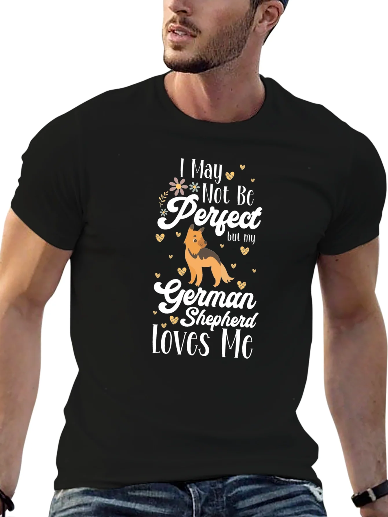 Rebbecca German Shepherd Lover T-Shirt - Not Perfect Design