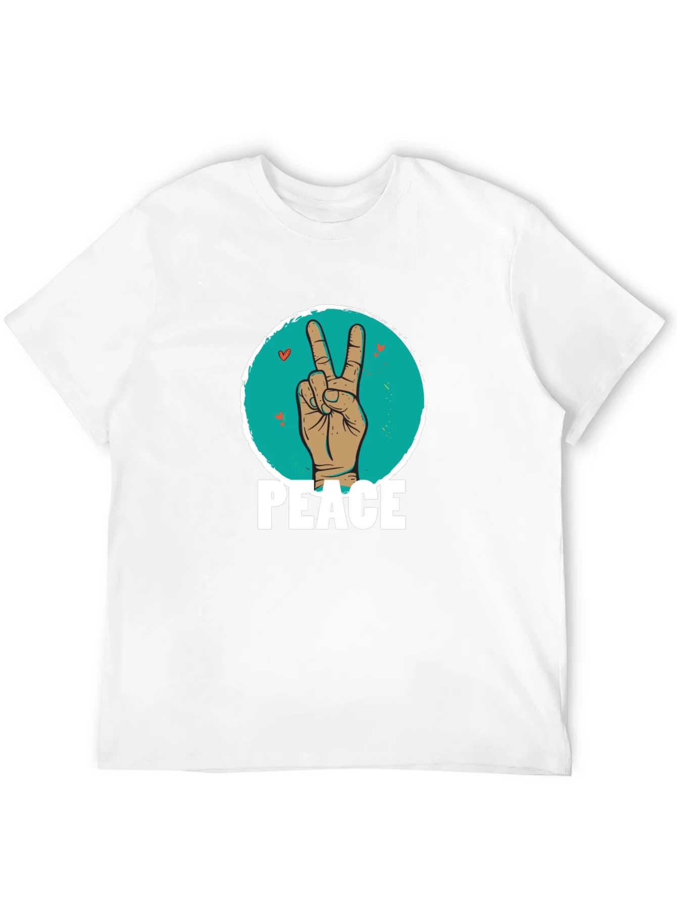 Rebbecca Peace Sign Hand Graphic T-Shirt