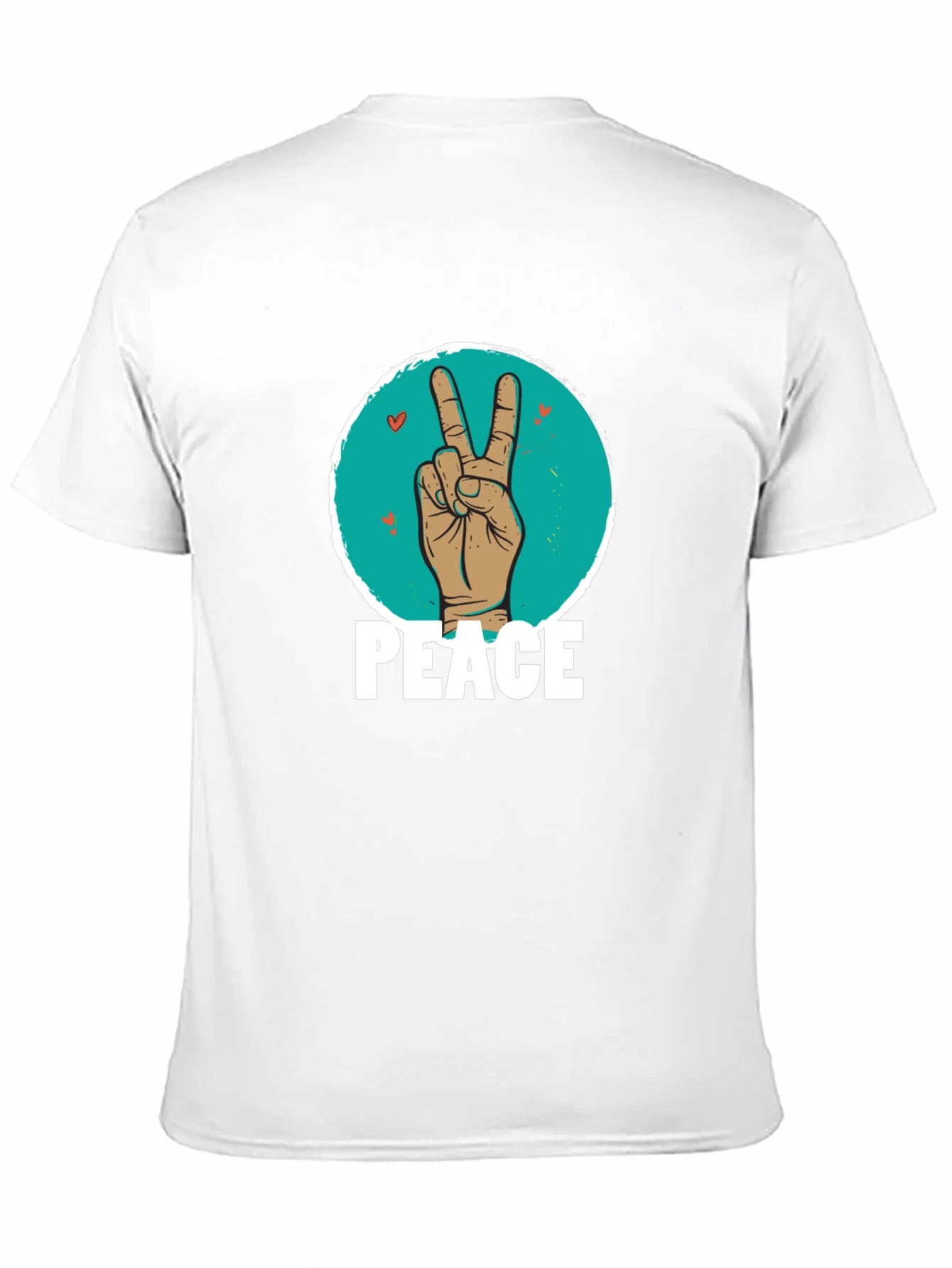 Rebbecca Peace Sign Hand Graphic T-Shirt