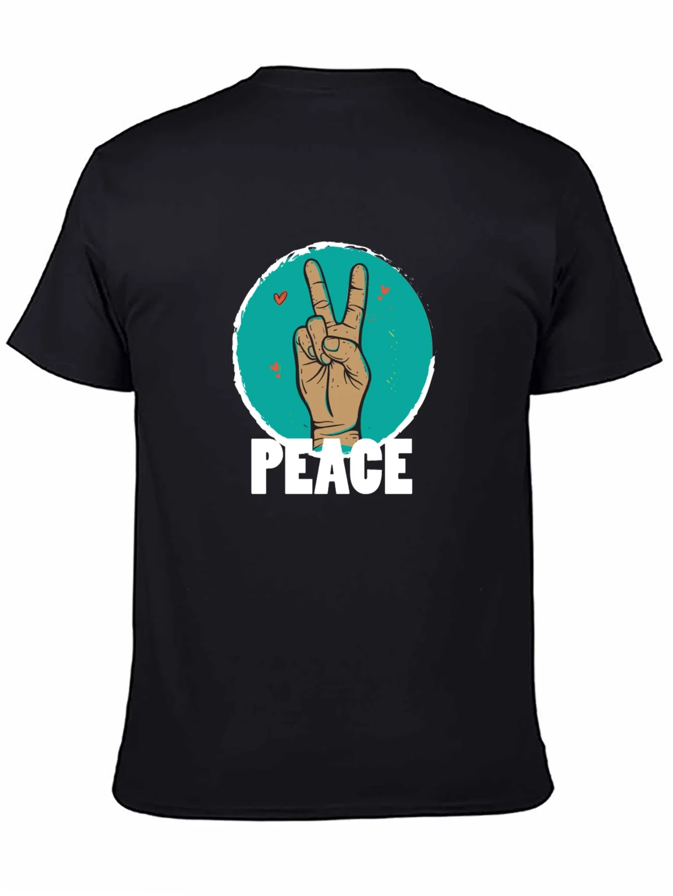 Rebbecca Peace Sign Hand Graphic T-Shirt