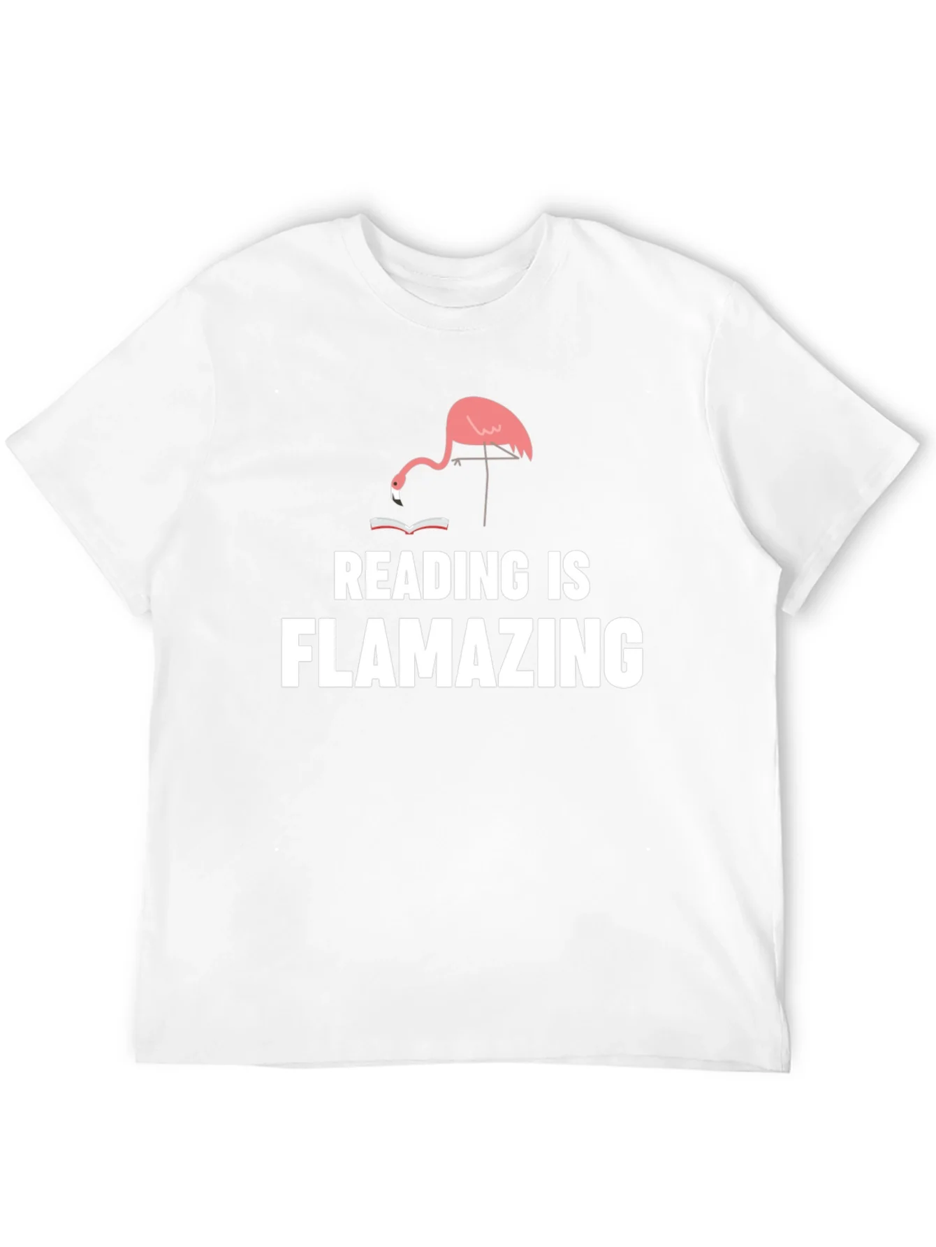 Camiseta Negra Flamenco Lector - ?Flamazing!