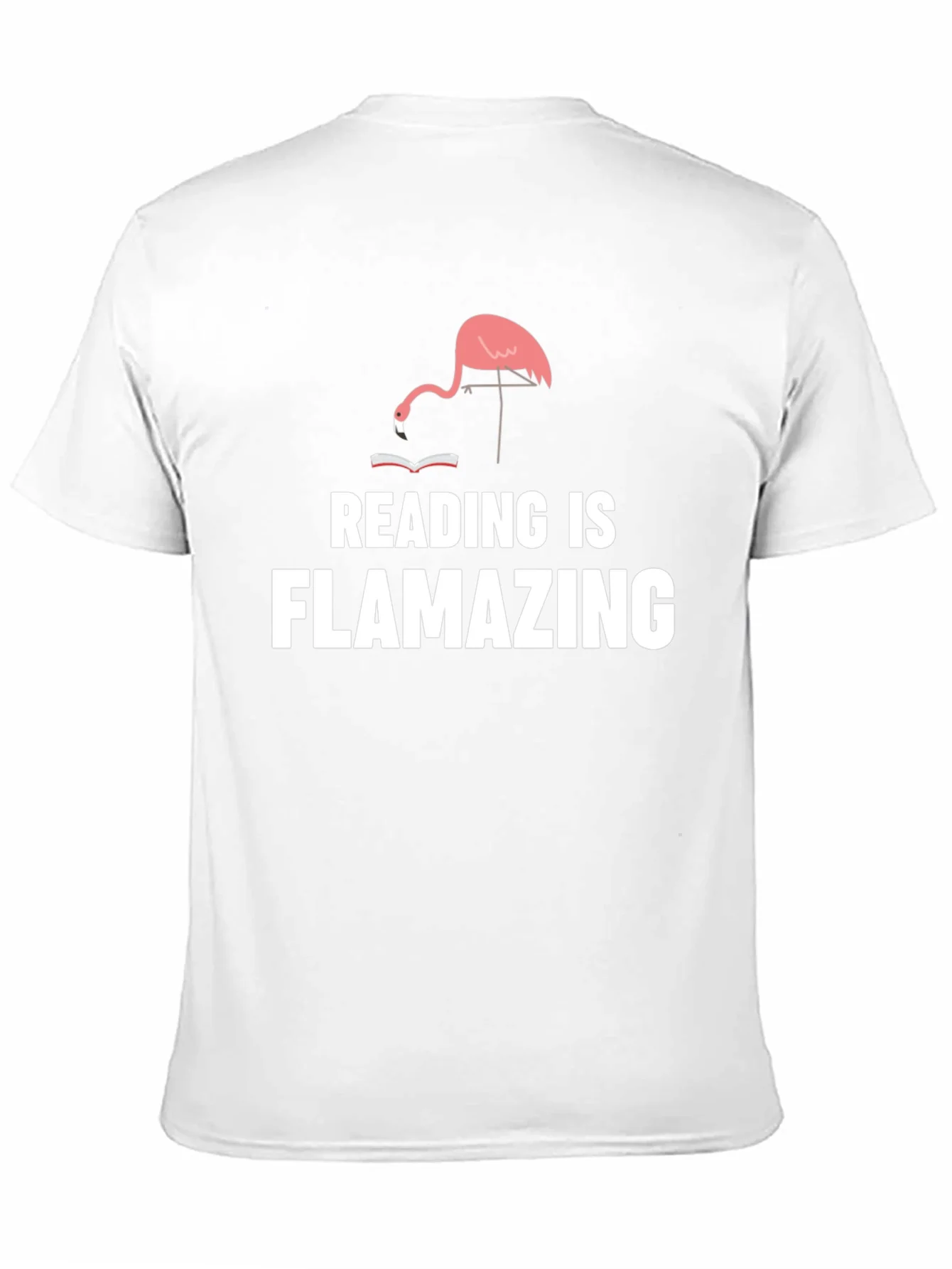 Camiseta Negra Flamenco Lector - ?Flamazing!