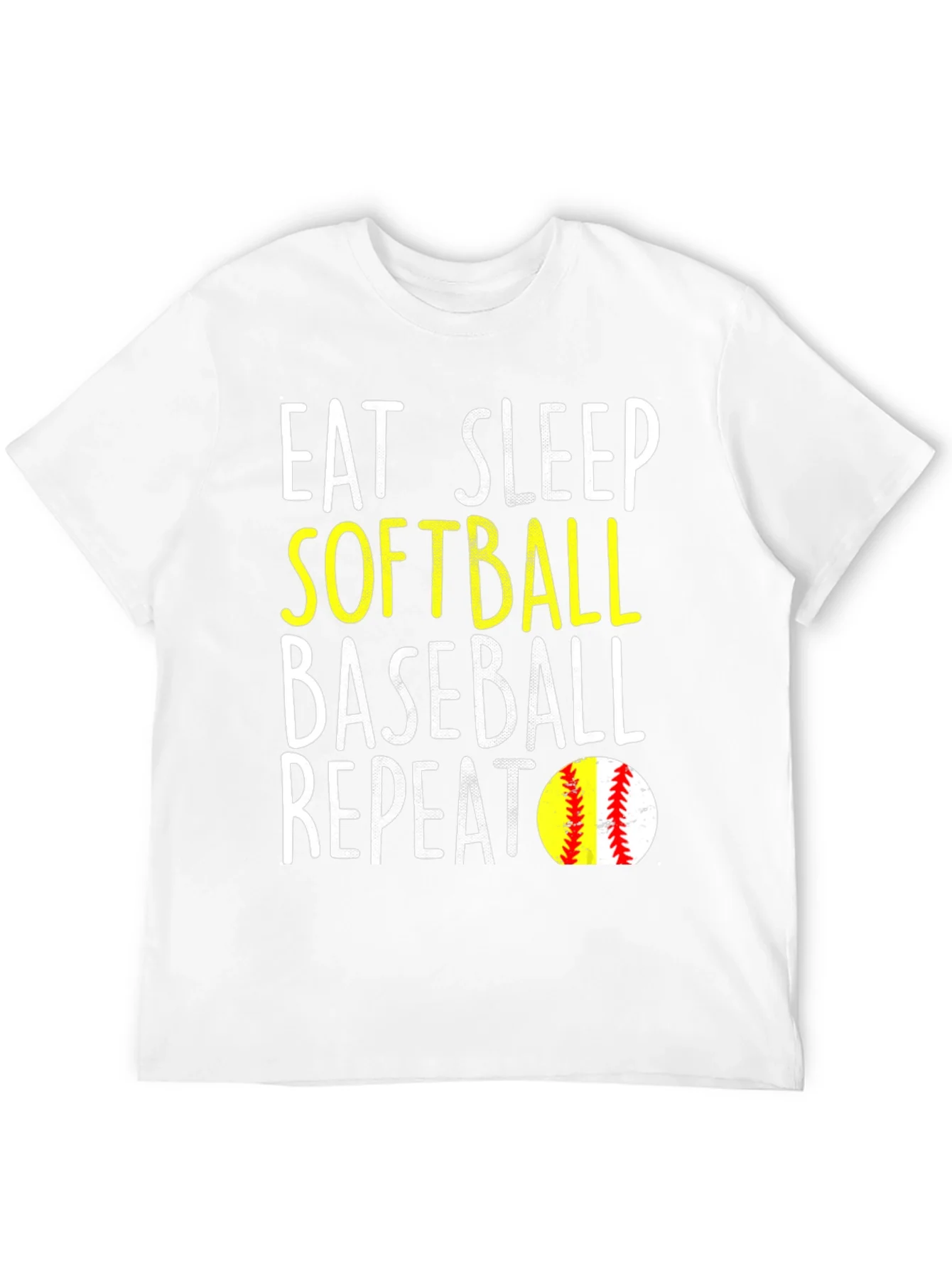 Rebbecca Eat Sleep Softball Baseball Repeat T-Shirt