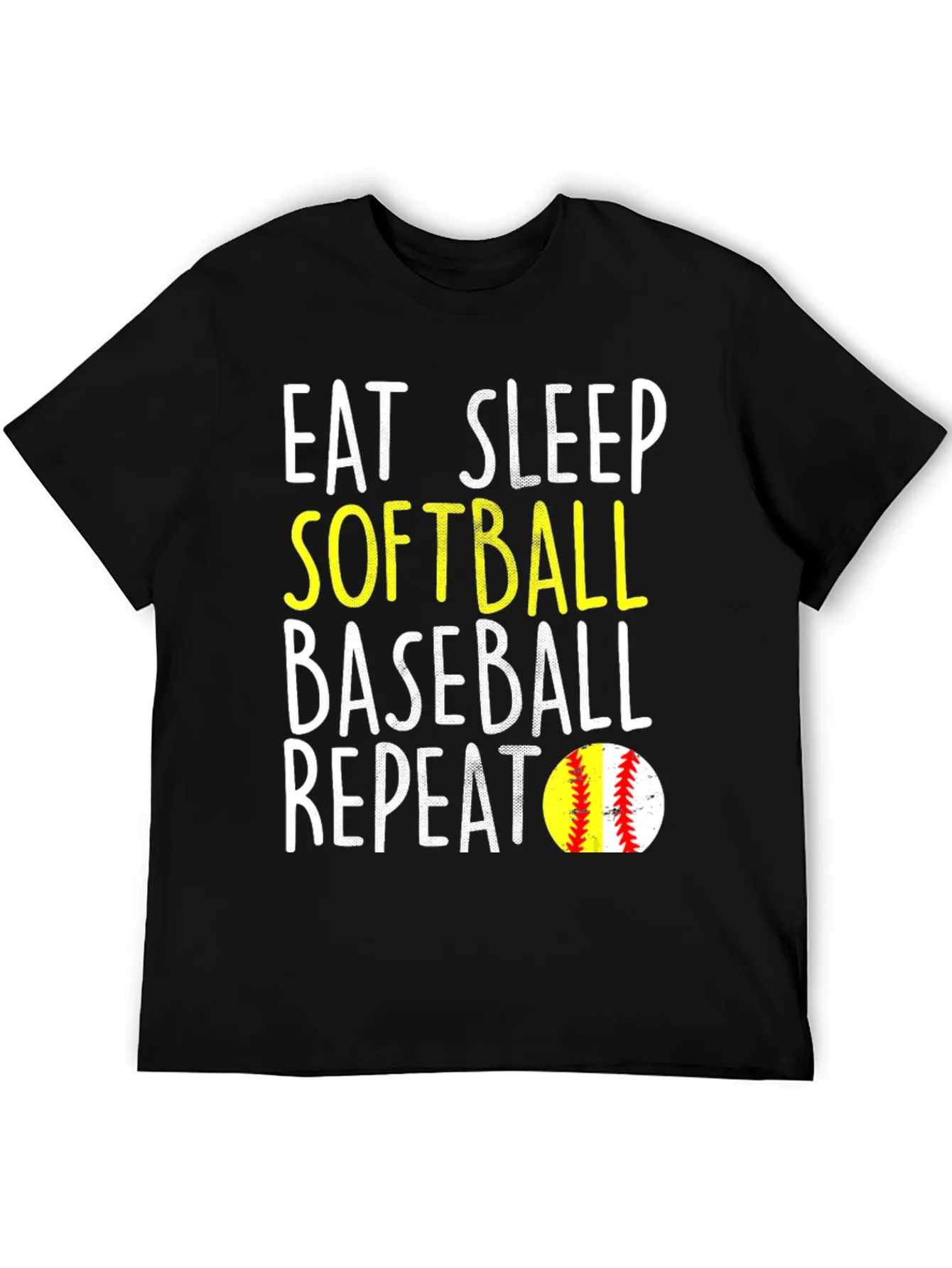 Rebbecca Eat Sleep Softball Baseball Repeat T-Shirt