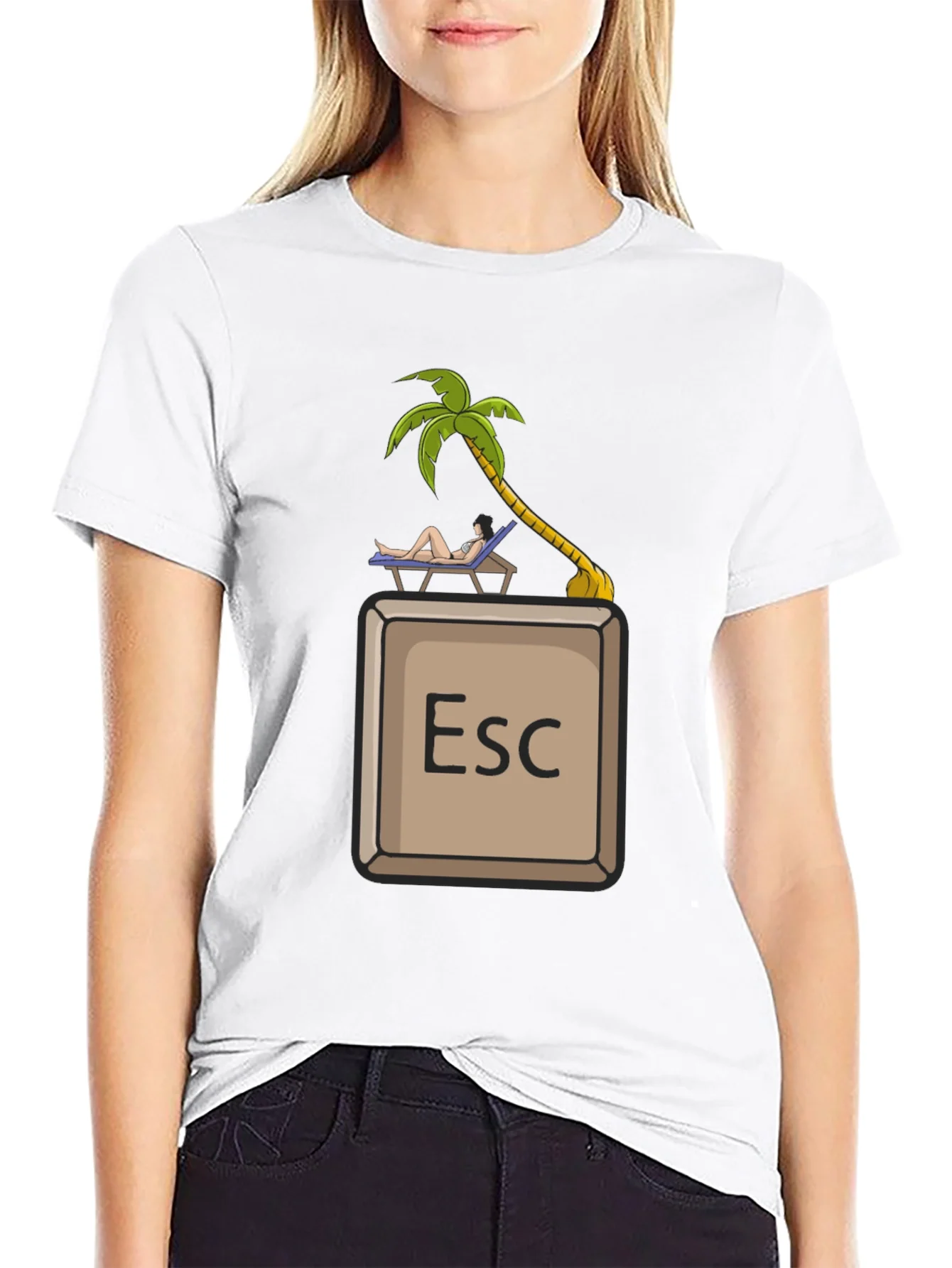 Rebbecca Escape Key Vacation T-Shirt - Relax Mode Activated