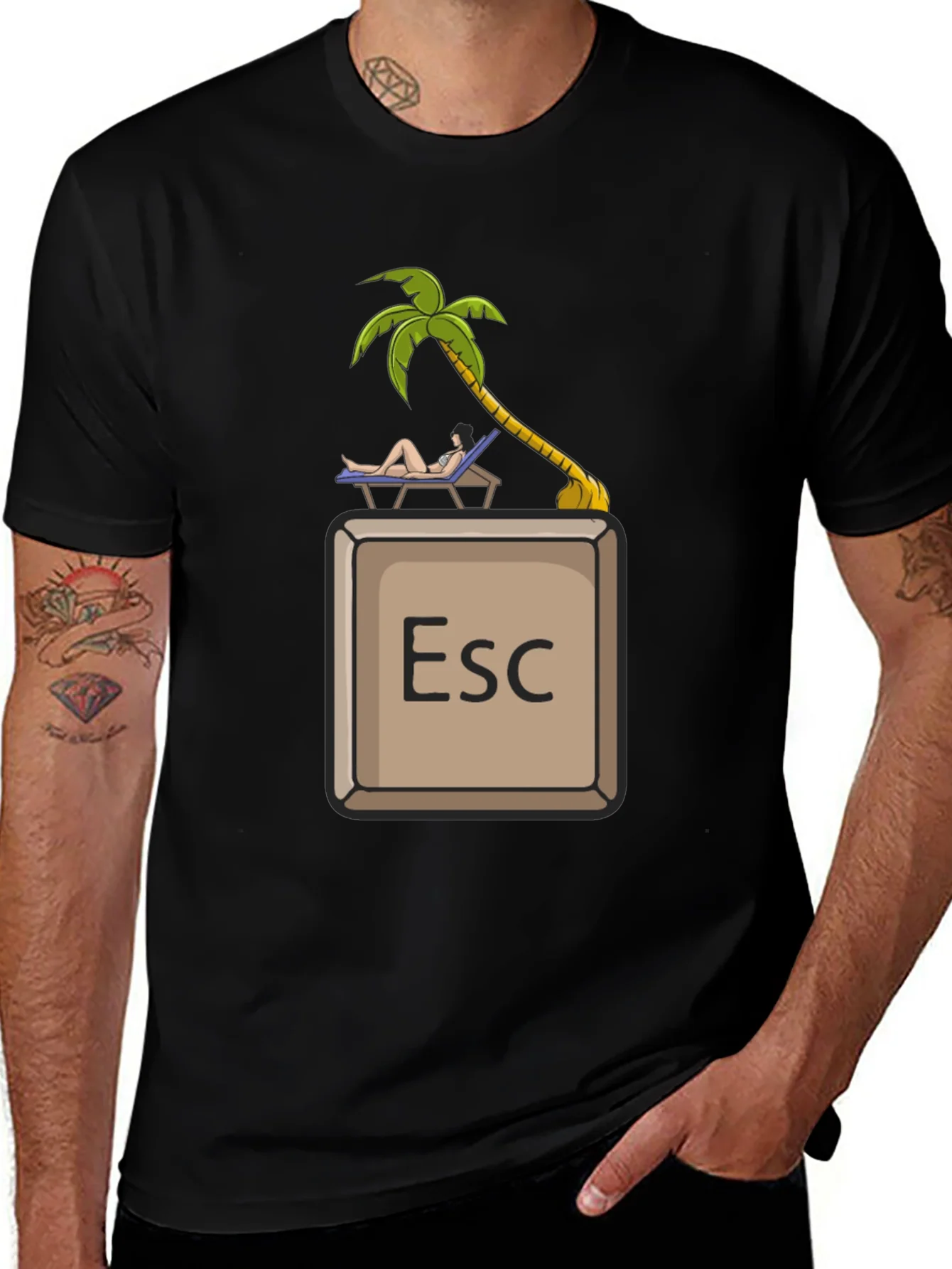 Rebbecca Escape Key Vacation T-Shirt - Relax Mode Activated