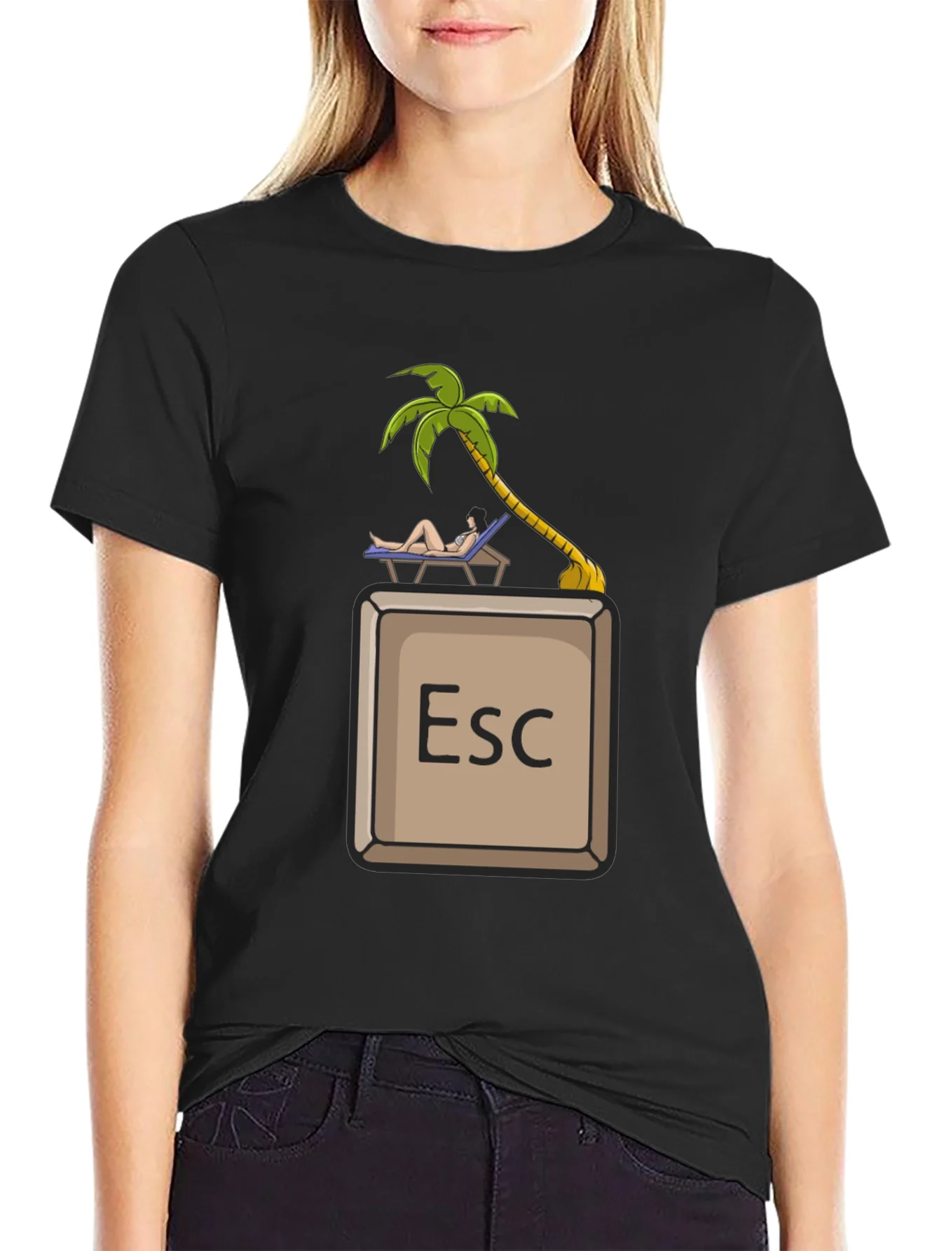 Rebbecca Escape Key Vacation T-Shirt - Relax Mode Activated