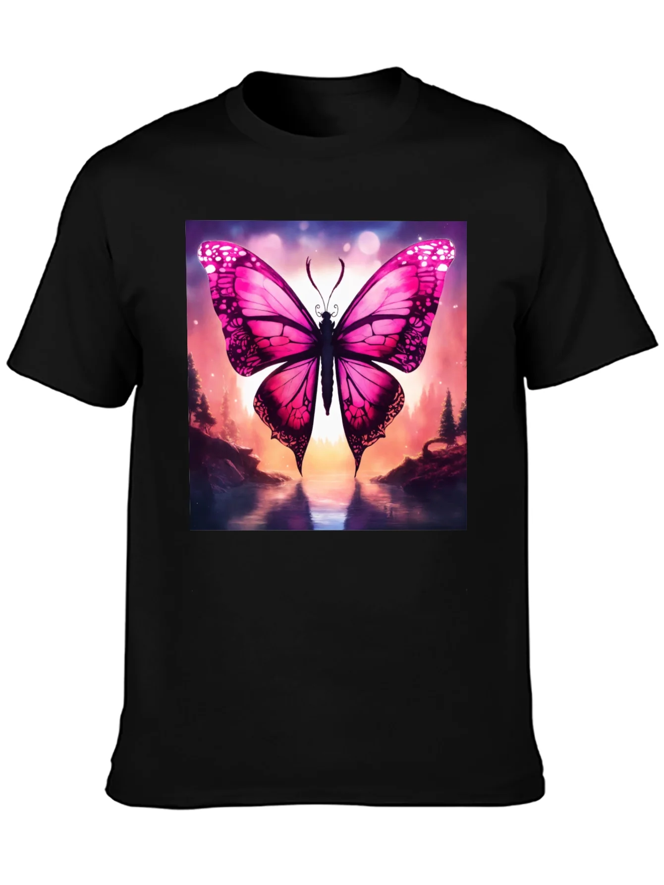 Rebbecca Butterfly Graphic T-Shirt - Nature Inspired Design
