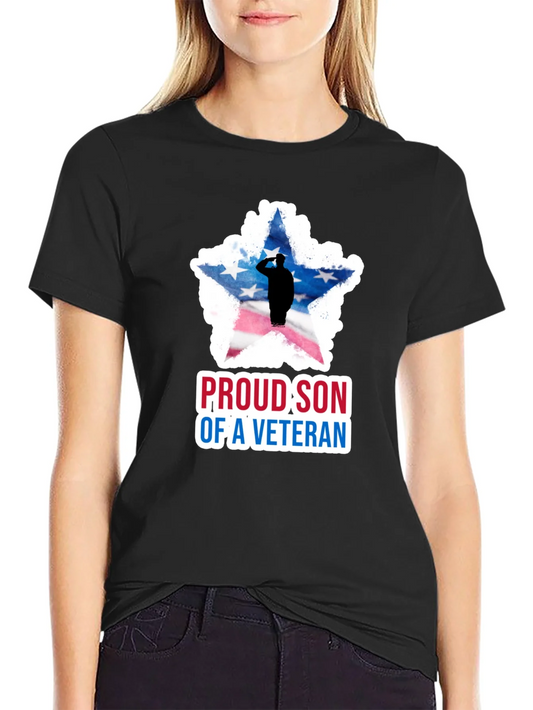 Rebbecca Proud Son Of A Veteran Graphic Tee