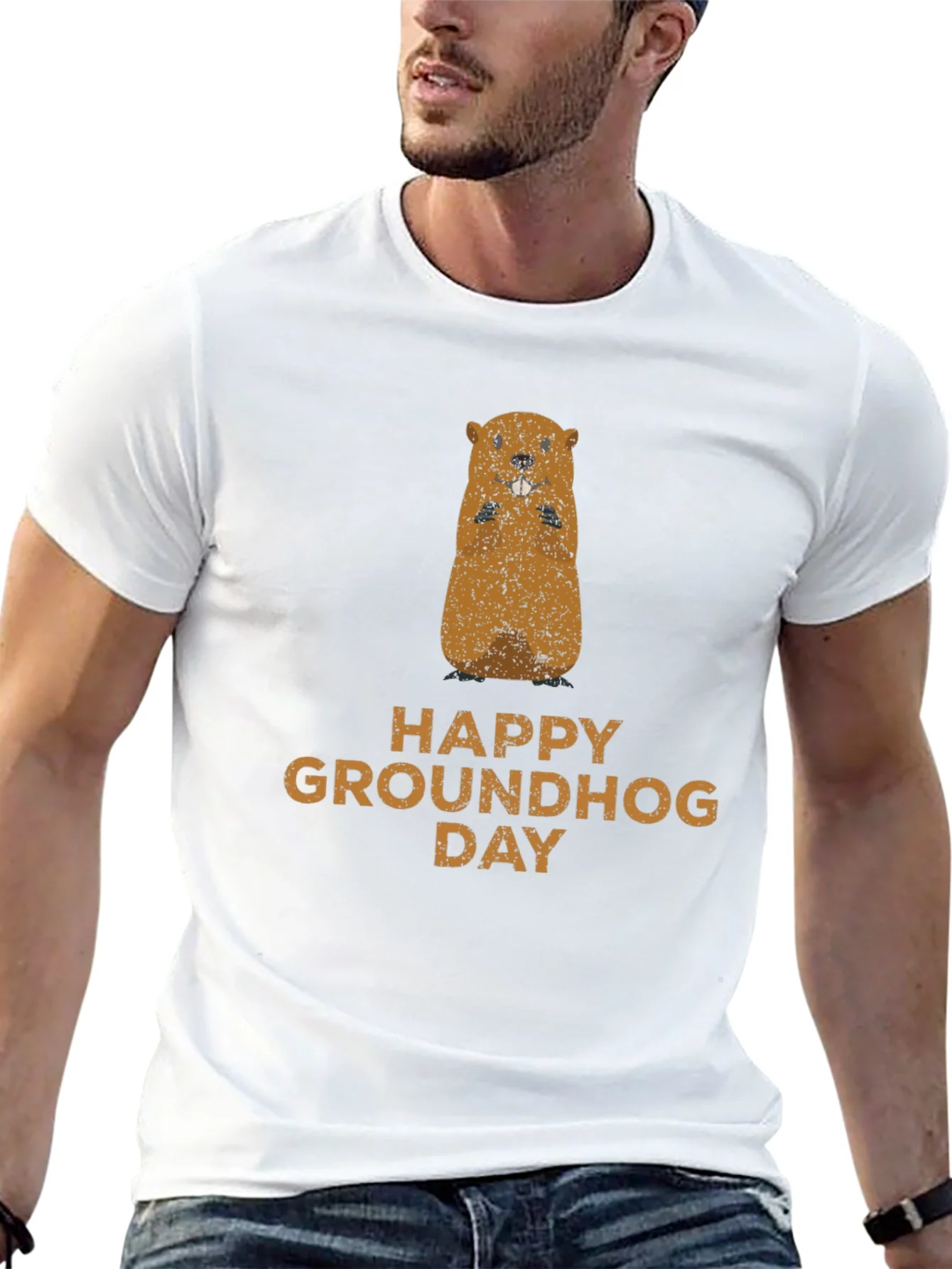 Rebbecca Happy Groundhog Day Graphic Tee