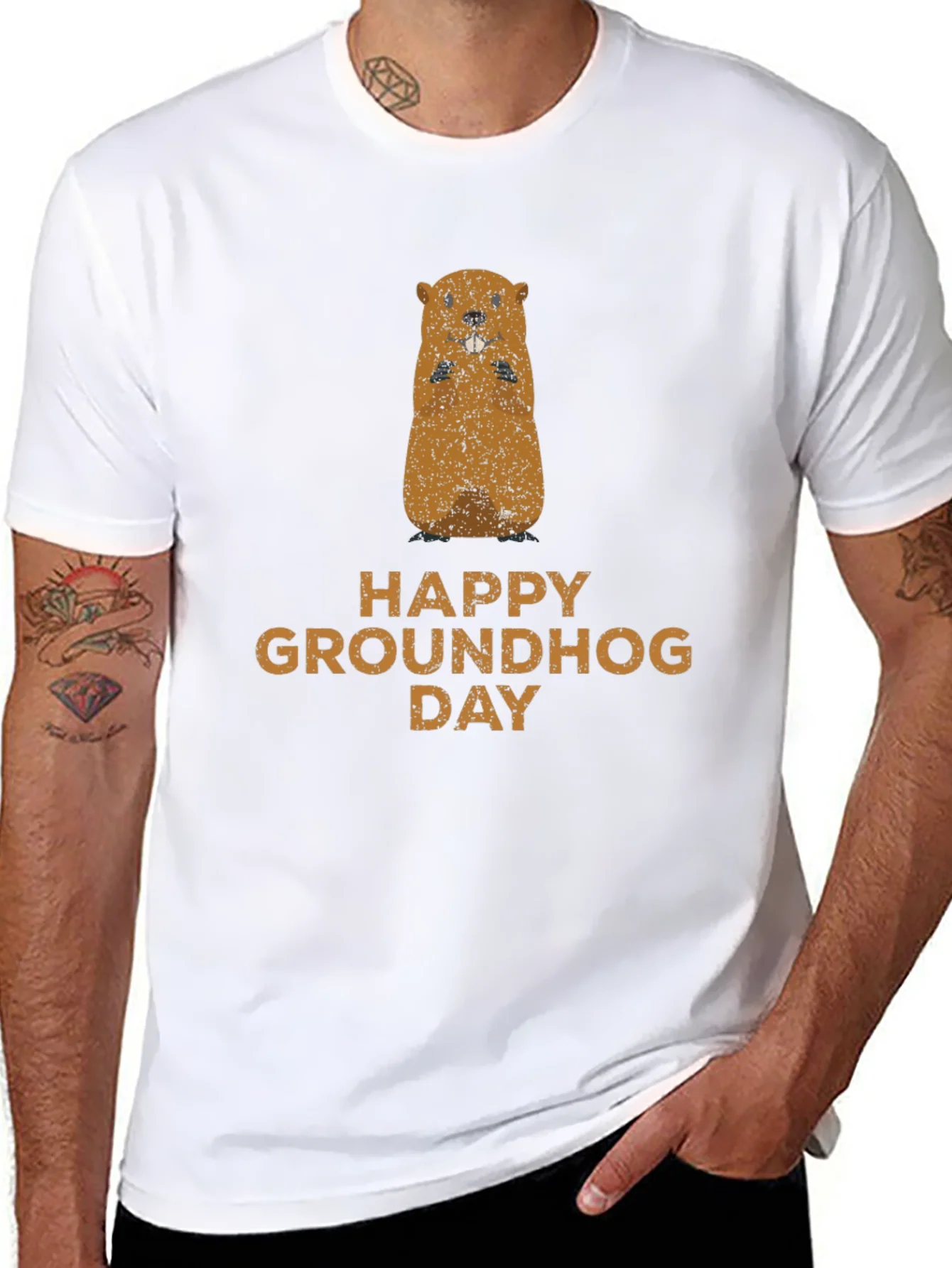 Rebbecca Happy Groundhog Day Graphic Tee