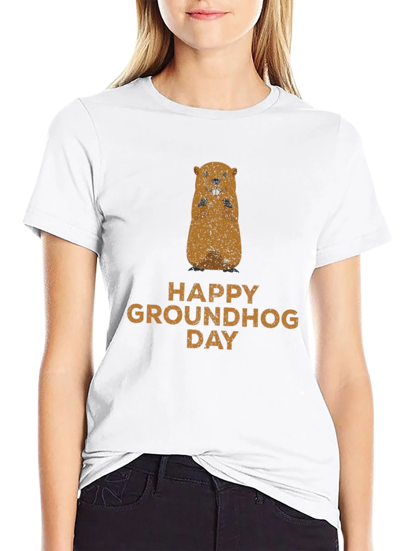 Rebbecca Happy Groundhog Day Graphic Tee