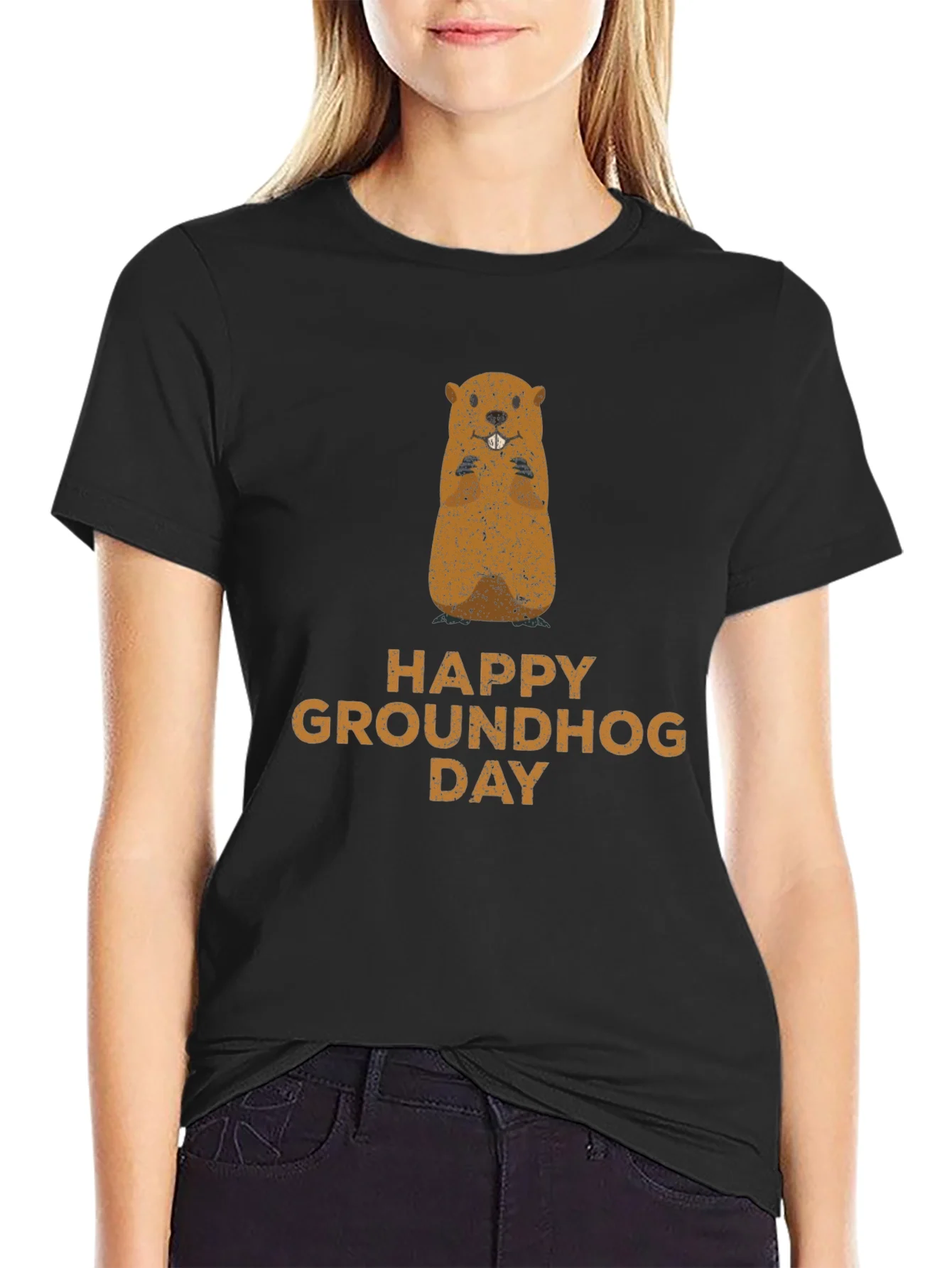 Rebbecca Happy Groundhog Day Graphic Tee