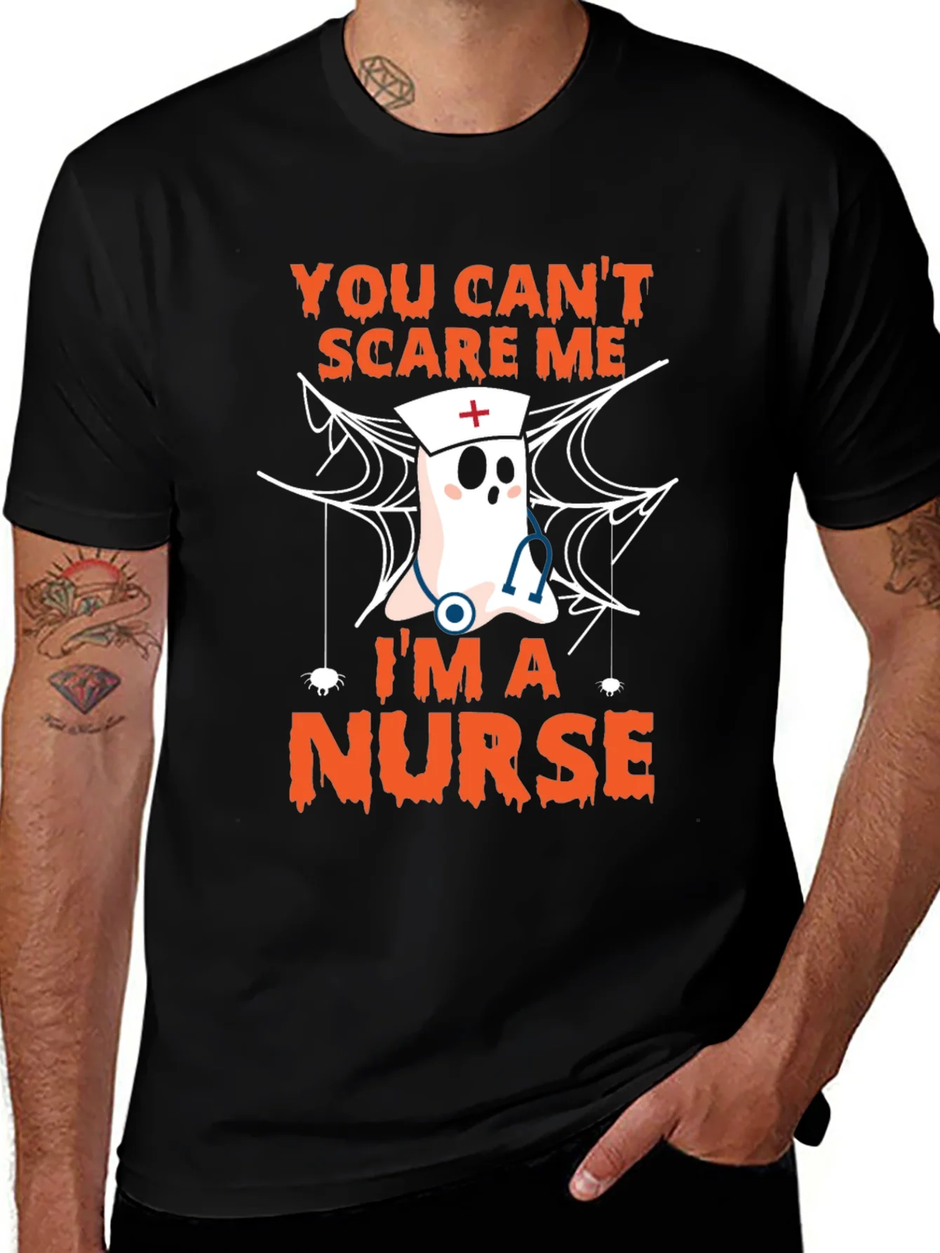 Camiseta Halloween Enfermera - No me puedes asustar